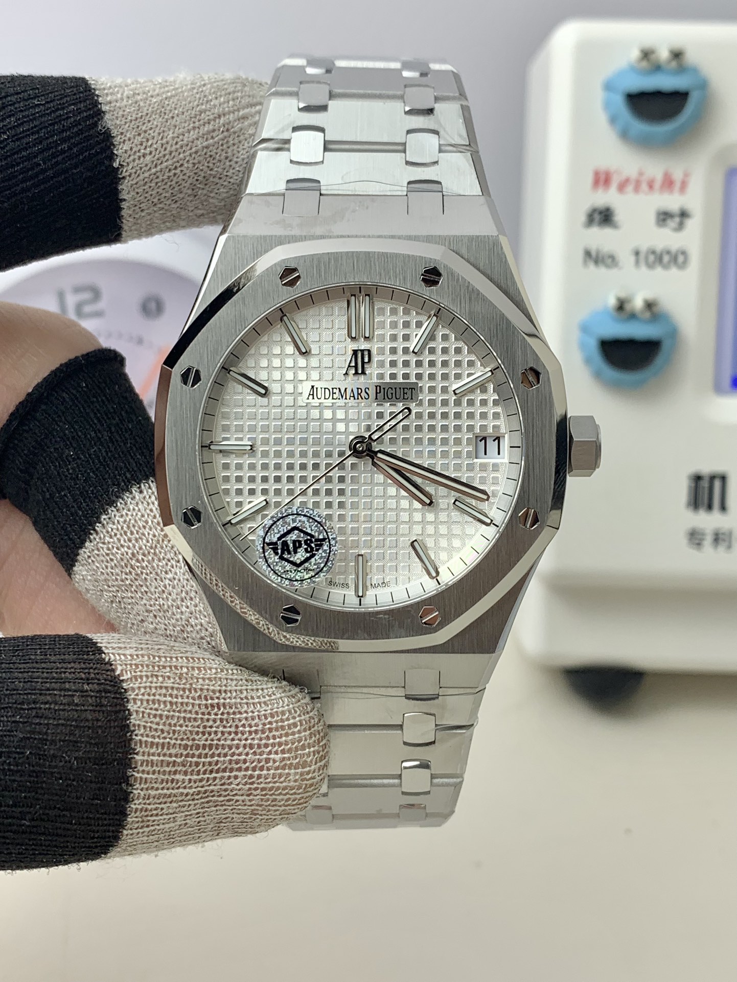 NO:391555,AS Audemars Piguet 15500 White Disk Latest Literature!  !  ,,audemars19860909AS 爱彼 15500白盘 最新字面！！,,audemars,Watch