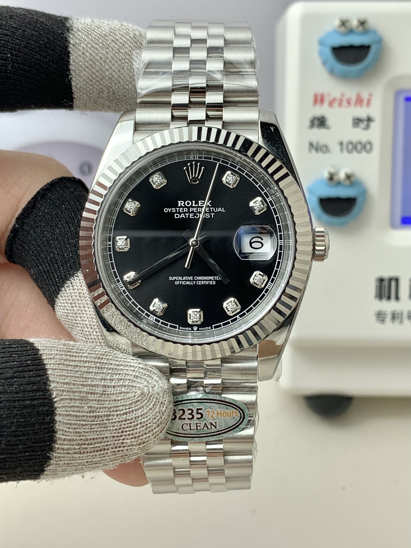 NO:156795,Clean 41 Black Diamond Log Movement!  !  ,christian louboutin19860909Clean 41 黑钻日志 机芯！！,,christian louboutin,Watch