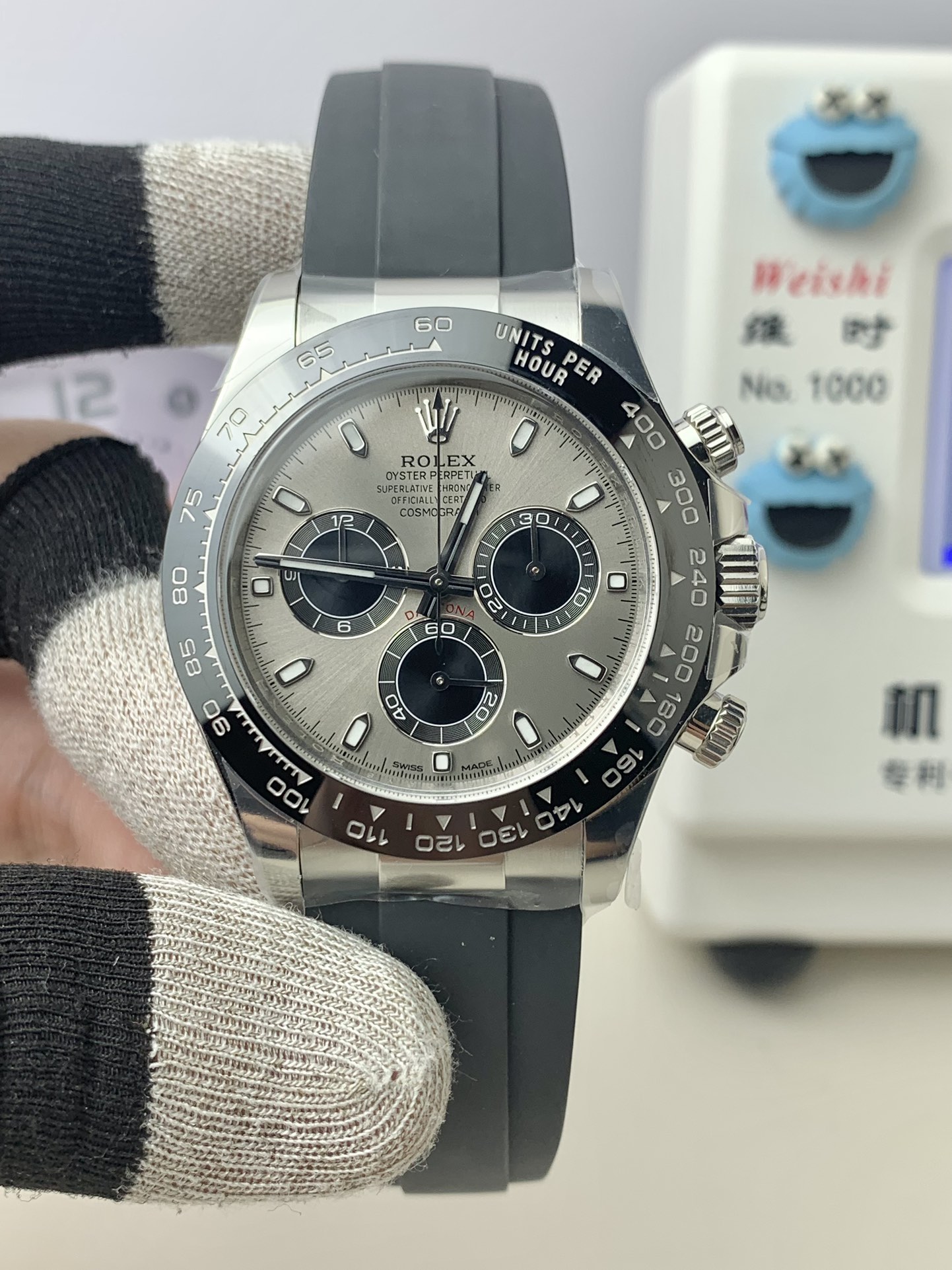 NO:156806,Clean Cement Gray Ditona movement!  !  ,christian louboutin19860909Clean 水泥灰迪通拿 机芯！！,,christian louboutin,Watch