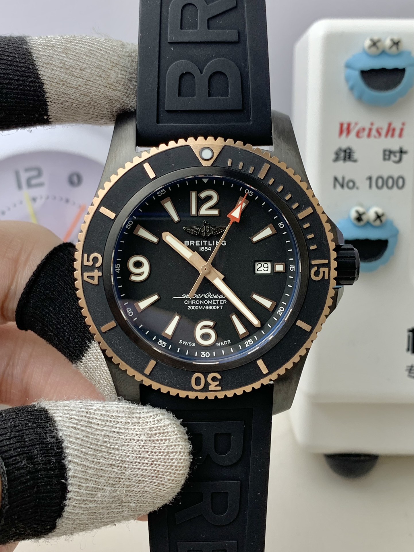 NO:156779,TF Super Marine SUEROCEAN Series Black Steel Special Edition 46 Watch, Tom ford19860909TF 超级海洋SUEROCEAN系列 黑钢特别版46腕表,,tom ford,Watch