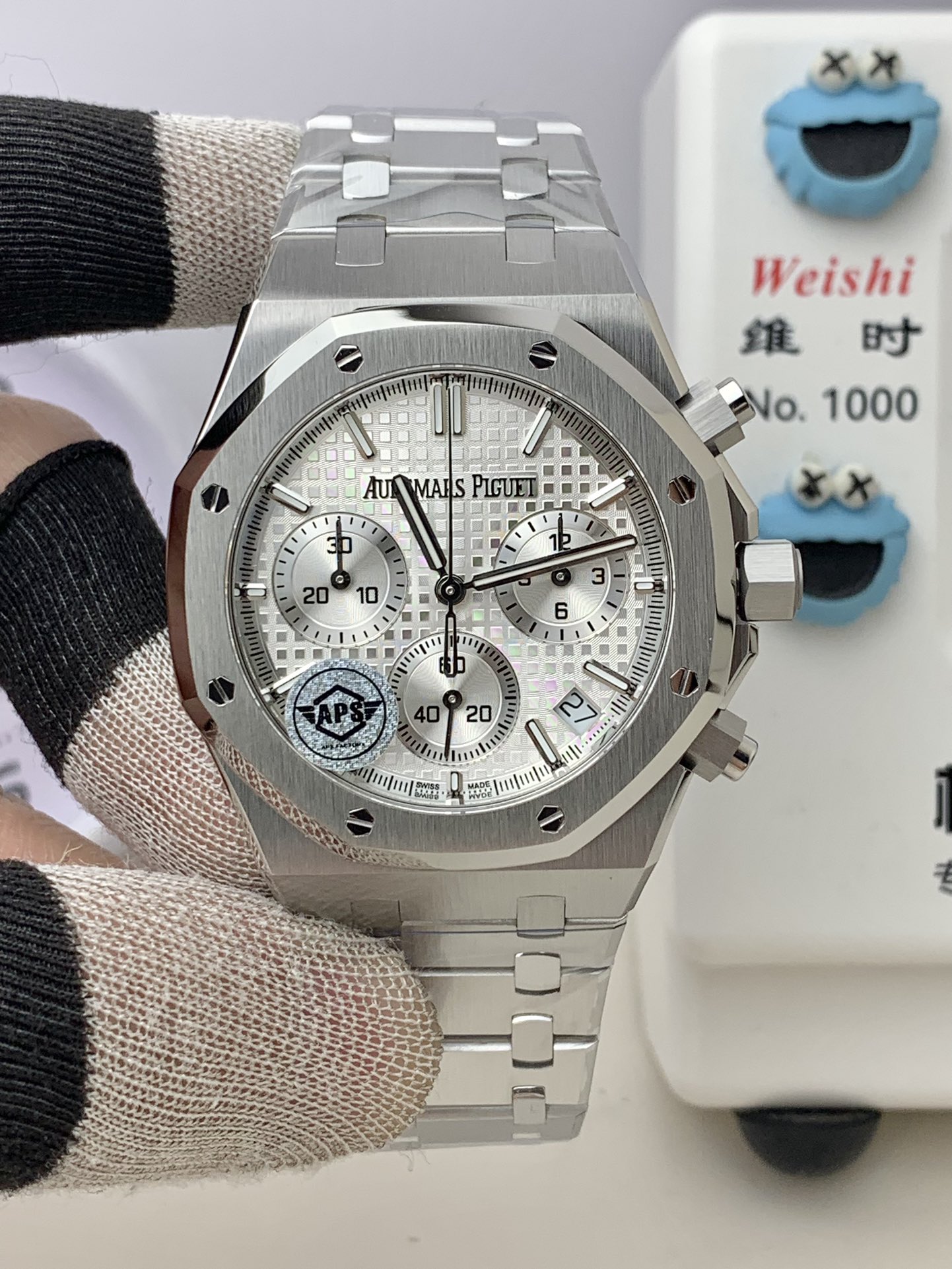 NO:391576,AS Audemars Royal Oak 26240 White plate, audemars19860909AS 爱彼皇家橡树 26240 白盘,,audemars,Watch