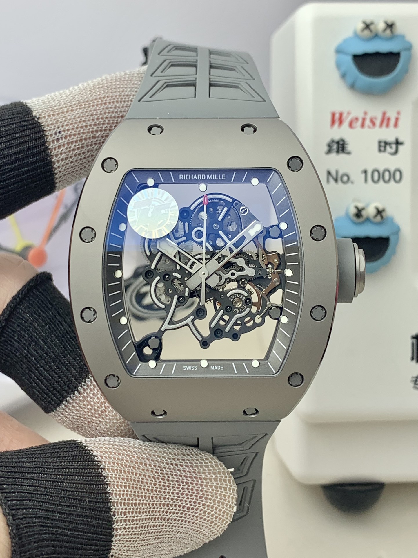 NO:391556,ZF new product RM gray ceramic,19860909ZF 新品 RM灰陶瓷,,Watch