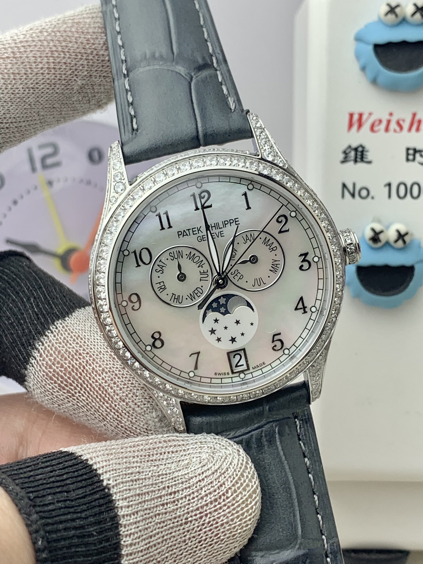 파텍필립 컴플리케이션 애뉴얼 캘린더 자동 시계 38MM4948 G 이미지 2