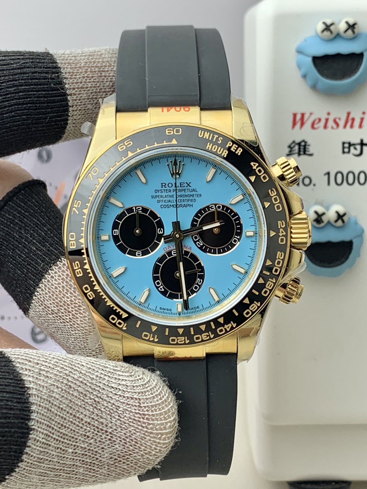 NO:158841,QF counterweight v10 version Rolex new Diettona 4131 movement, Rolex19860909QF 配重 v10版 劳力士 新款迪 迪通拿4131机芯,,rolex,Watch