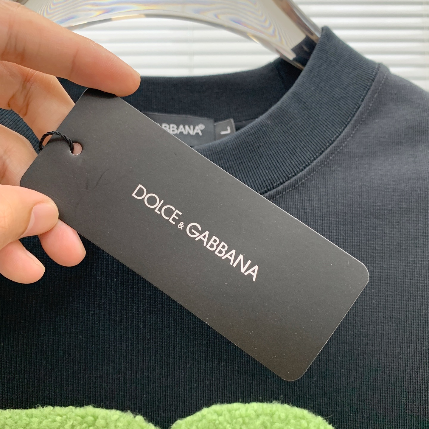 P杜嘉班纳 DG🔥🔥高端定制 2025秋冬新款首发专柜最新款长袖打底单穿400克纯棉重工凹凸图案设计 领