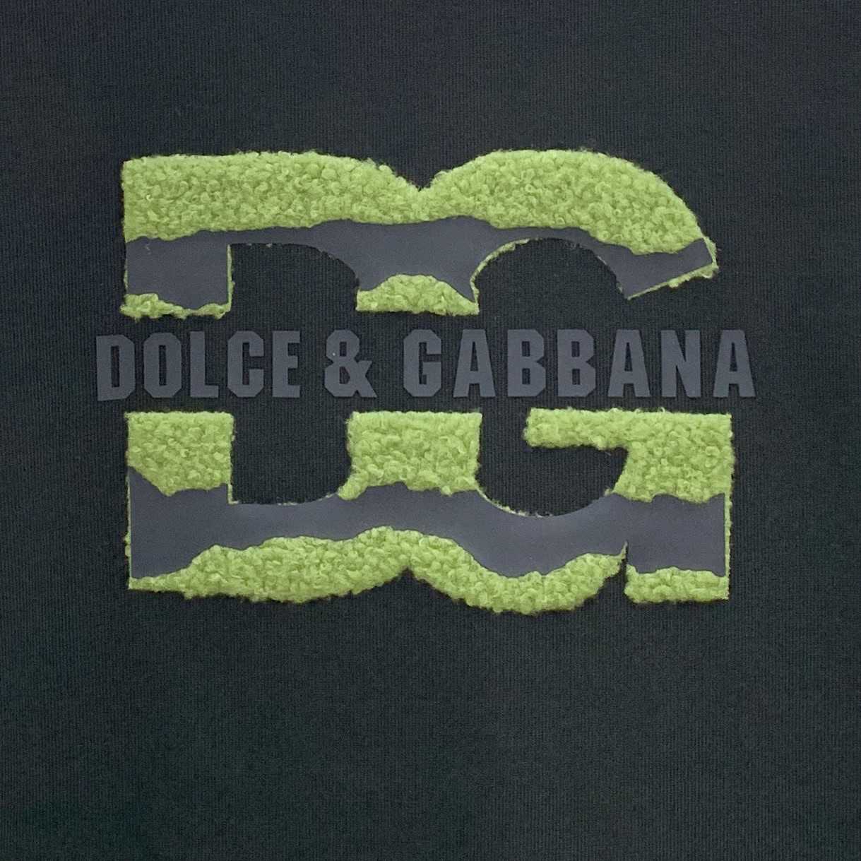 P杜嘉班纳 DG🔥🔥高端定制 2025秋冬新款首发专柜最新款长袖打底单穿400克纯棉重工凹凸图案设计 领