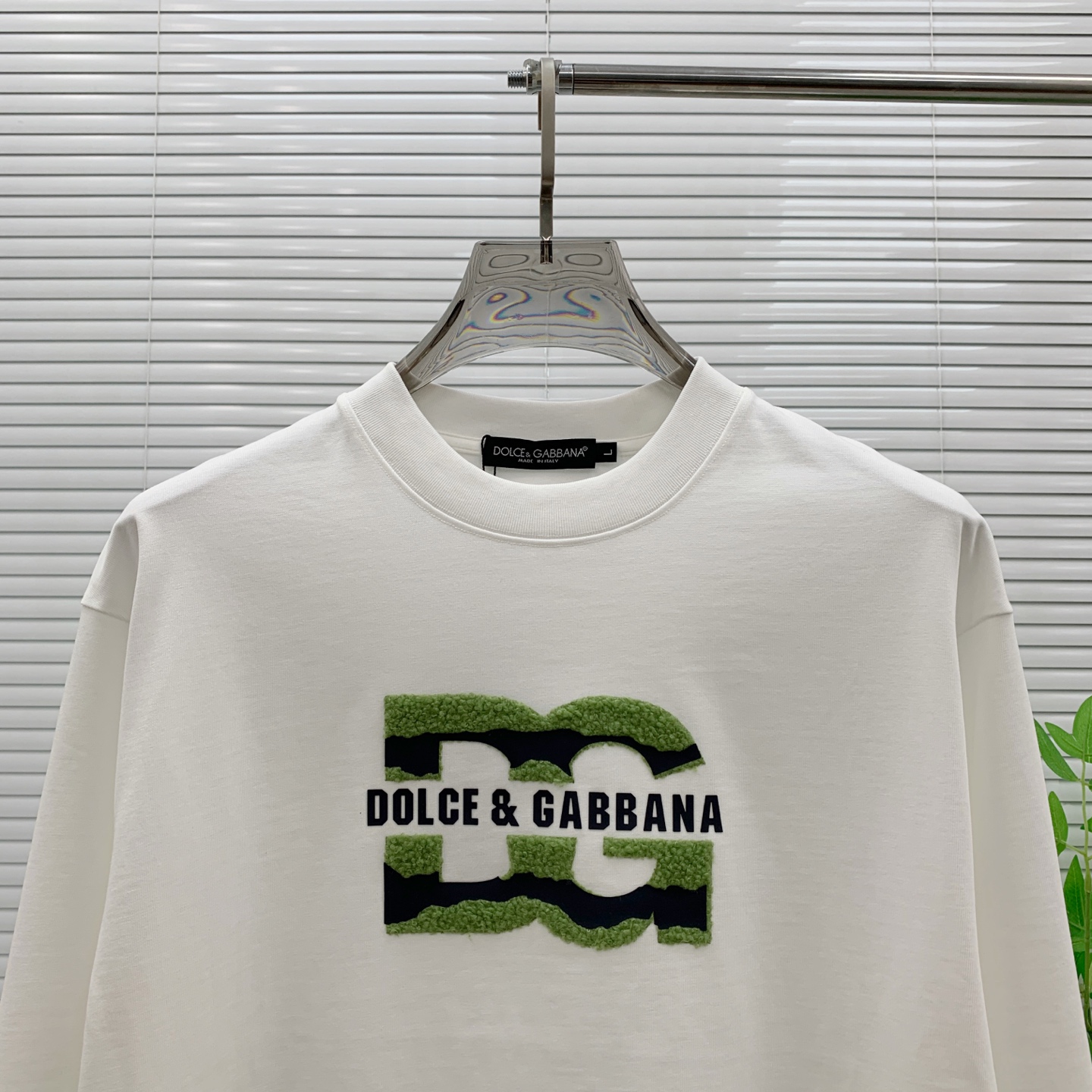 P 杜嘉班纳 DG 🔥🔥高端定制 2025秋冬新款首发专柜最新款长袖打底单穿400克纯棉重工凹凸图案设计