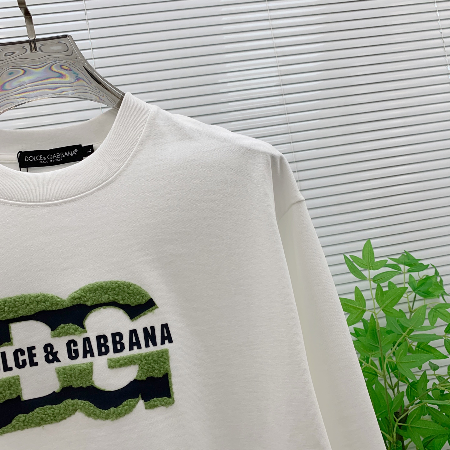 P 杜嘉班纳 DG 🔥🔥高端定制 2025秋冬新款首发专柜最新款长袖打底单穿400克纯棉重工凹凸图案设计