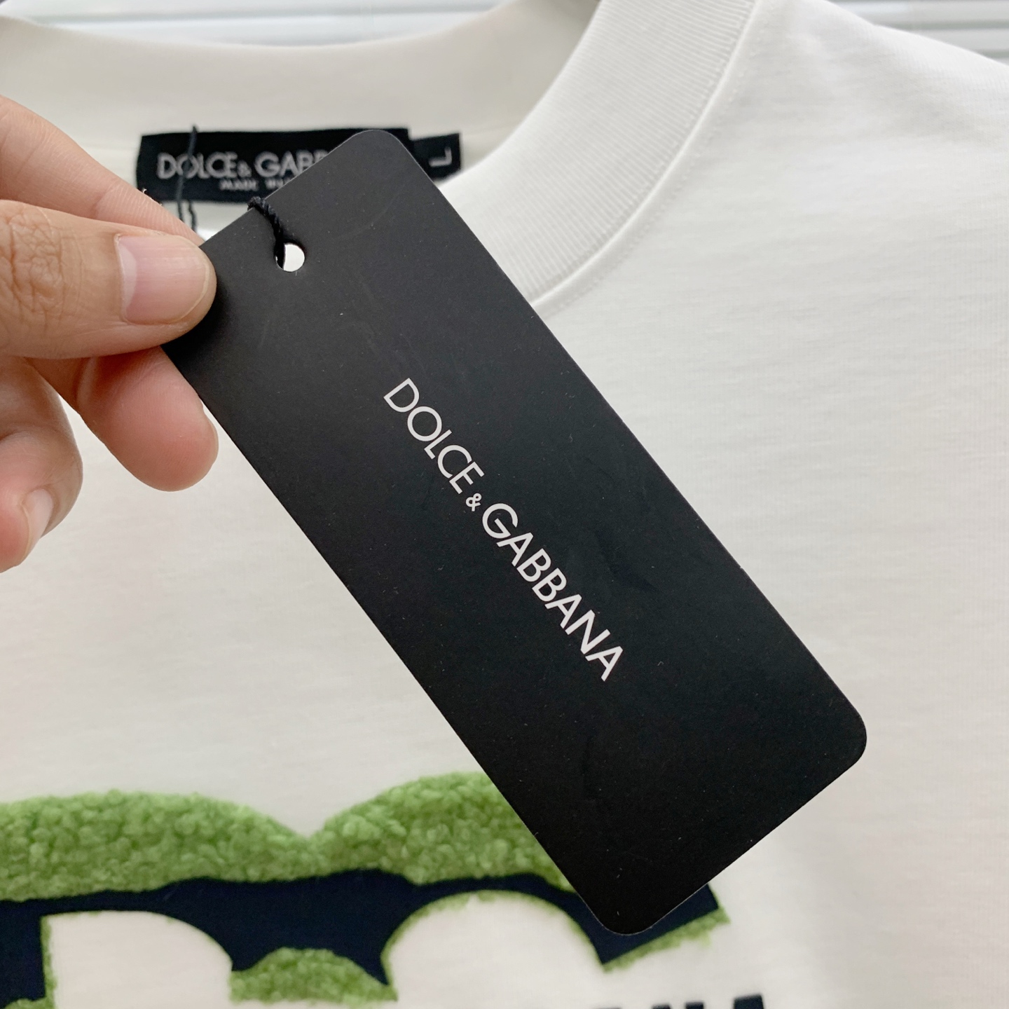 P 杜嘉班纳 DG 🔥🔥高端定制 2025秋冬新款首发专柜最新款长袖打底单穿400克纯棉重工凹凸图案设计