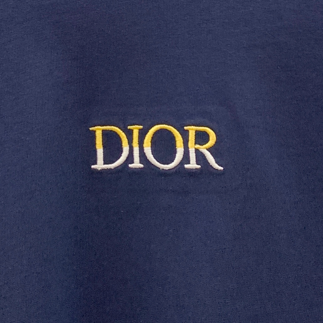 P迪奥25ss秋季【新品】新款贸易订单圆领长袖打底衫长袖T恤网红款！上身舒适透气，不僵硬，整体有着丰富的