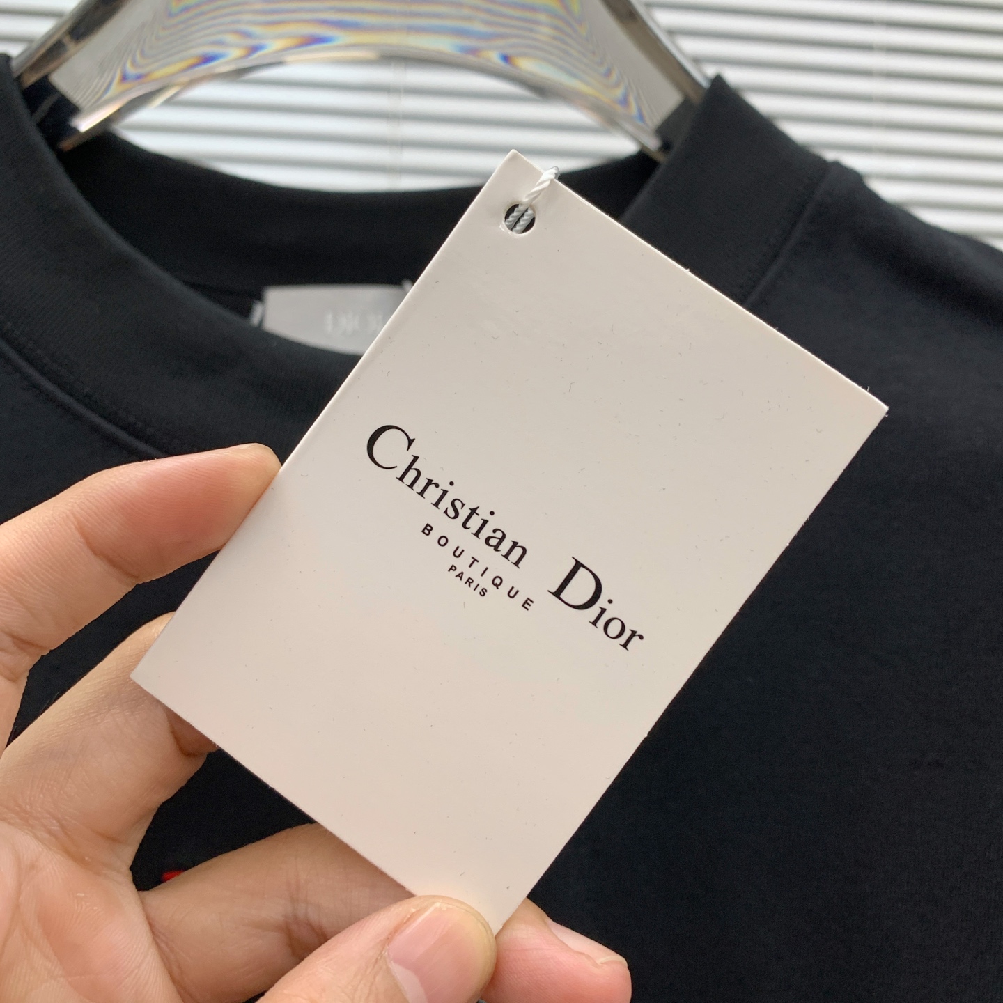 P迪奥25ss秋季【新品】新款贸易订单圆领长袖打底衫长袖T恤网红款！上身舒适透气，不僵硬，整体有着丰富的