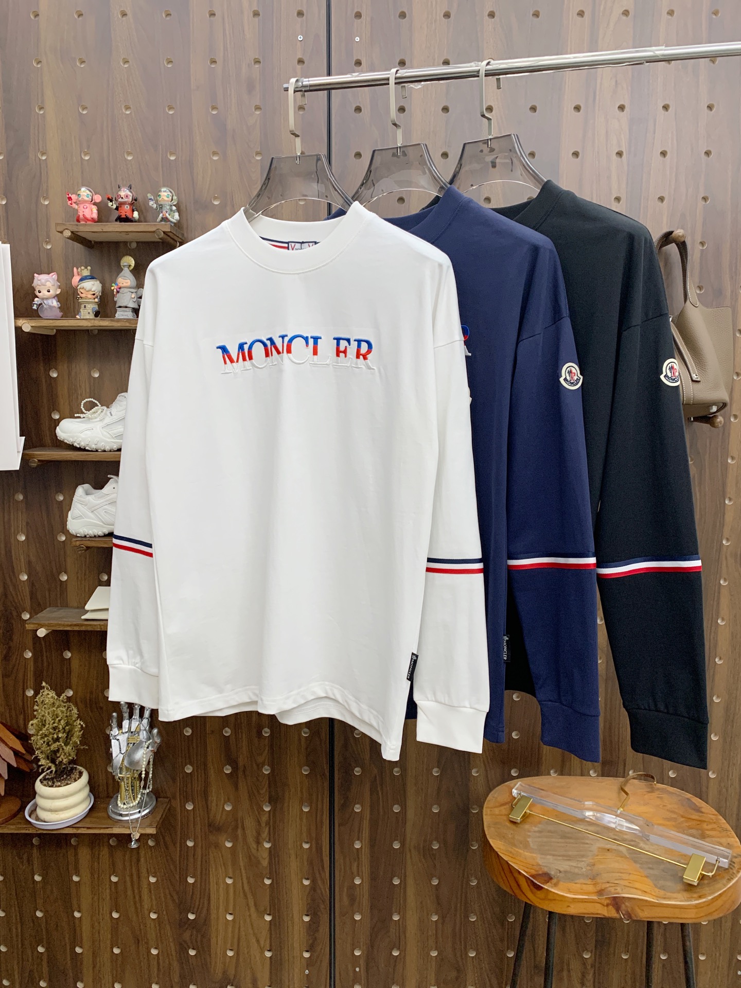 P蒙口25ss秋季【新品】新款贸易订单圆领长袖打底衫长袖T恤网红款！上身舒适透气，不僵硬，整体有着丰富的