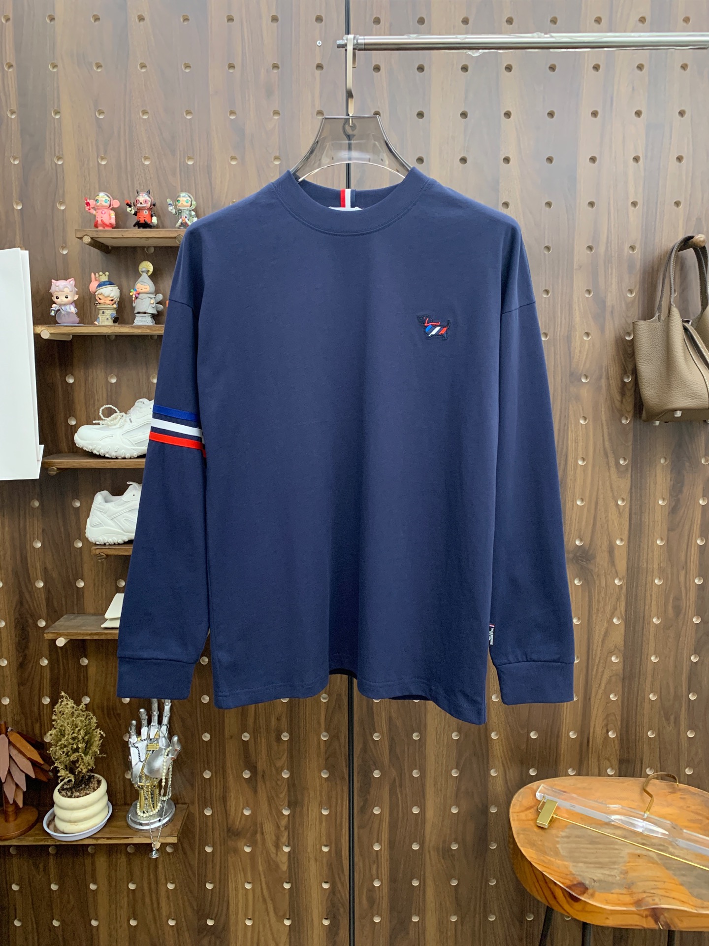 PTB 25ss秋季【新品】新款贸易订单圆领长袖打底衫长袖T恤网红款！上身舒适透气，不僵硬，整体有着丰富
