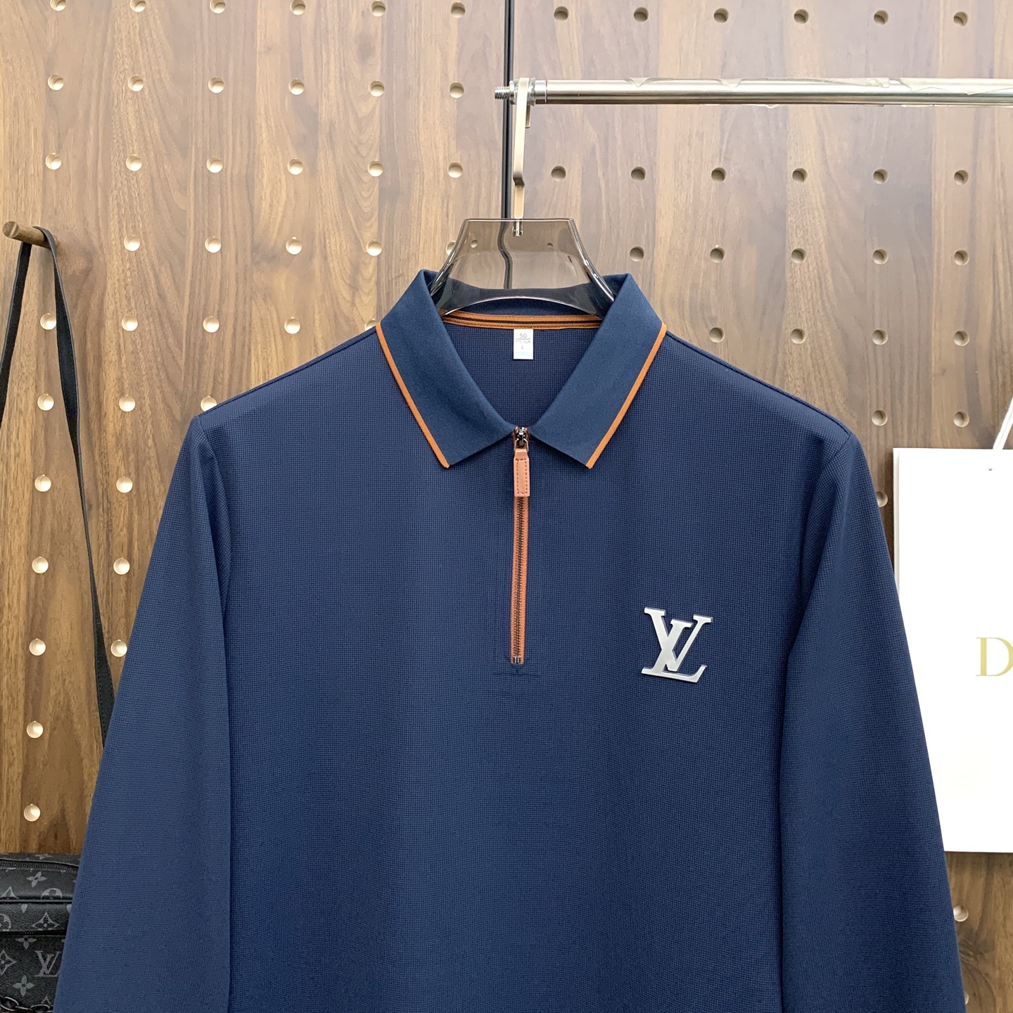 🌾PLV秋冬25SS【新品】新款长袖翻领T恤Polo，最高版本客供定制高端朱地面料简单时尚款，拼色螺纹超