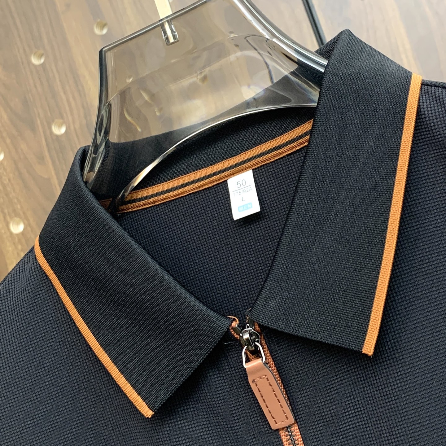 🌾P巴宝莉秋冬25SS【新品】新款长袖翻领T恤Polo，最高版本客供定制高端朱地面料简单时尚款，拼色螺纹