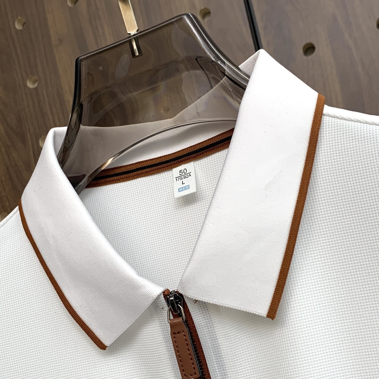 🌾P巴宝莉秋冬25SS【新品】新款长袖翻领T恤Polo，最高版本客供定制高端朱地面料简单时尚款，拼色螺纹