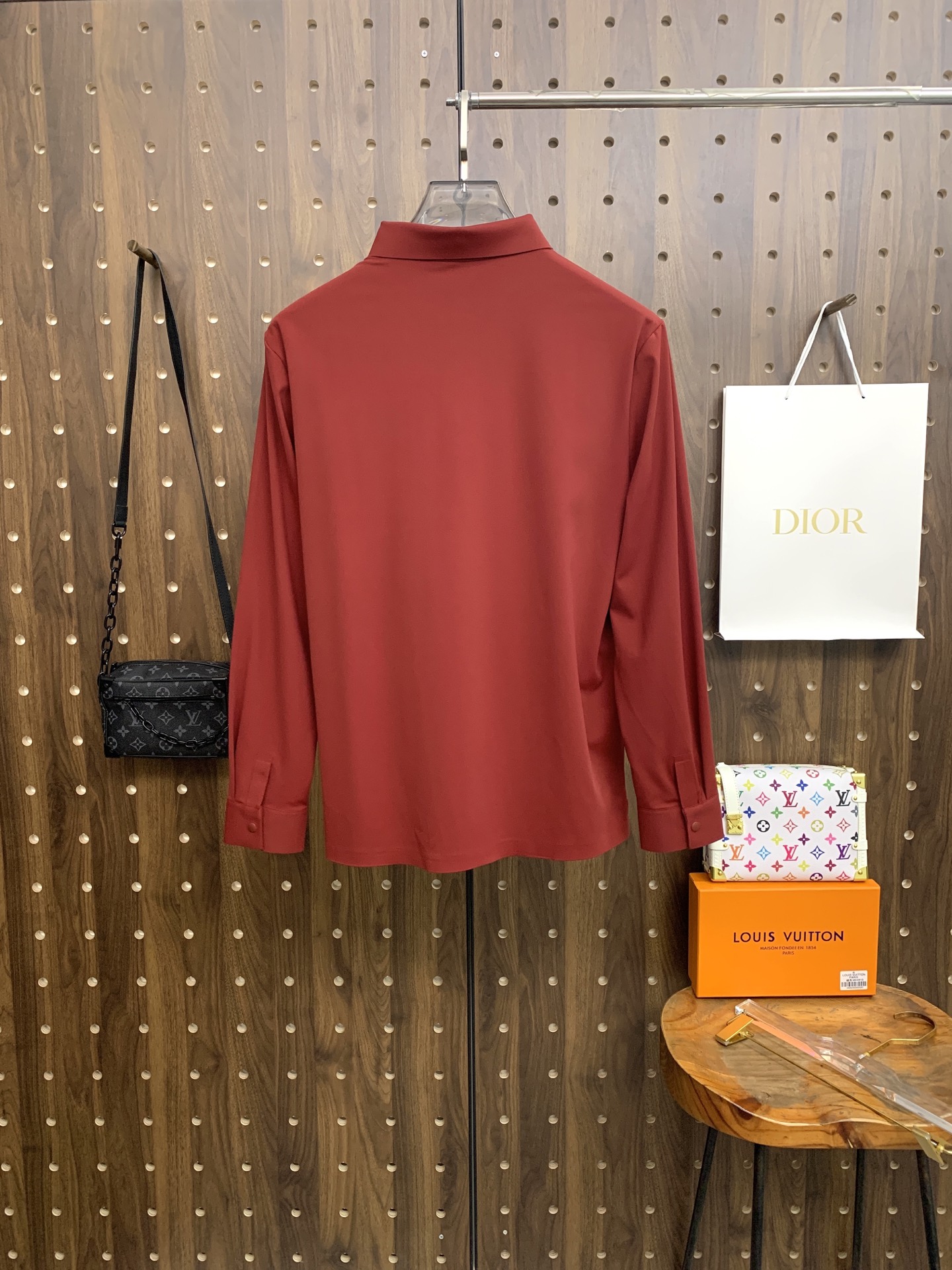 🌾P巴宝莉秋冬25SS【新品】新款长袖翻领T恤Polo，最高版本客供定制高端朱地面料简单时尚款，拼色螺纹