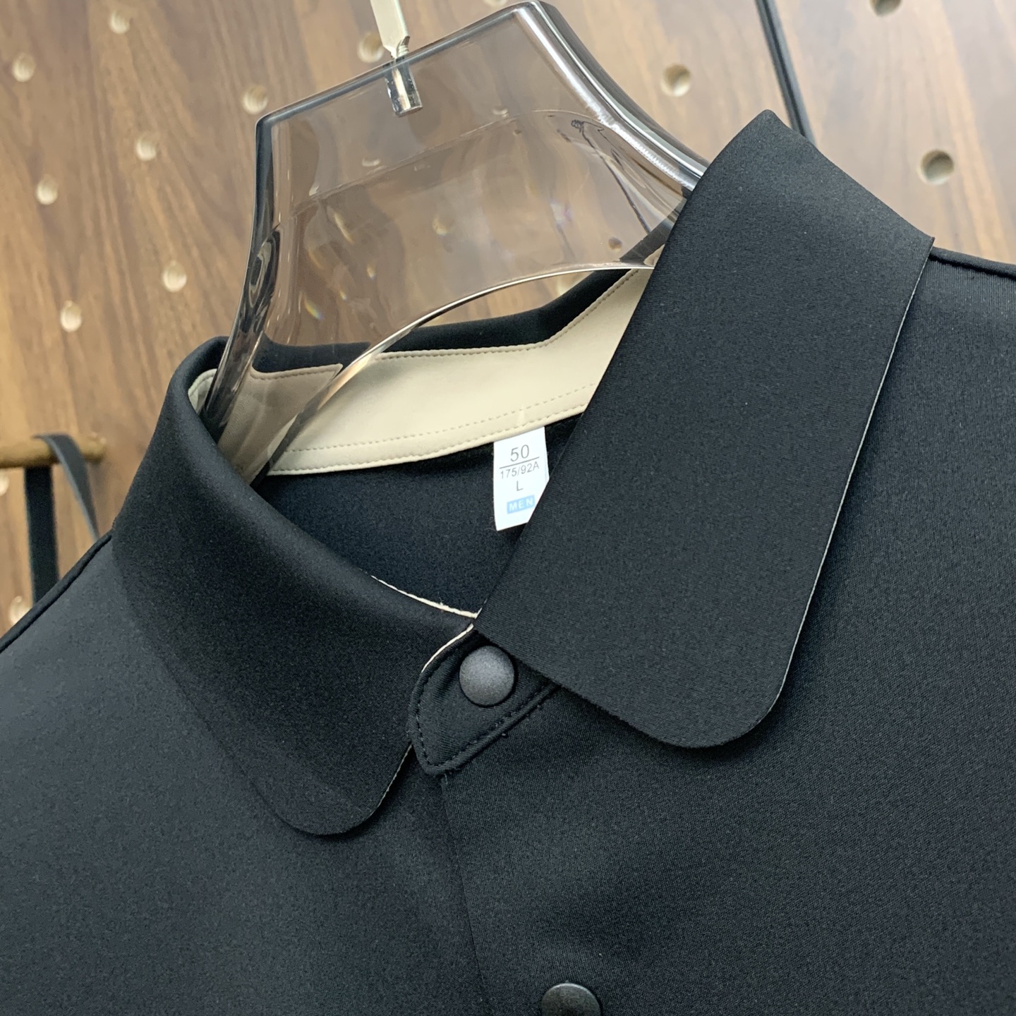 🌾P巴宝莉秋冬25SS【新品】新款长袖翻领T恤Polo，最高版本客供定制高端朱地面料简单时尚款，拼色螺纹