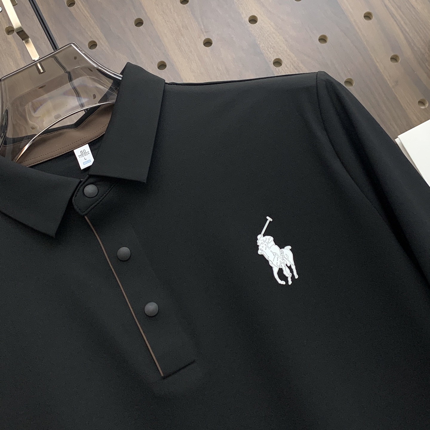 🌾P保罗秋冬25SS【新品】新款长袖翻领T恤Polo，最高版本客供定制高端朱地面料简单时尚款，拼色螺纹超