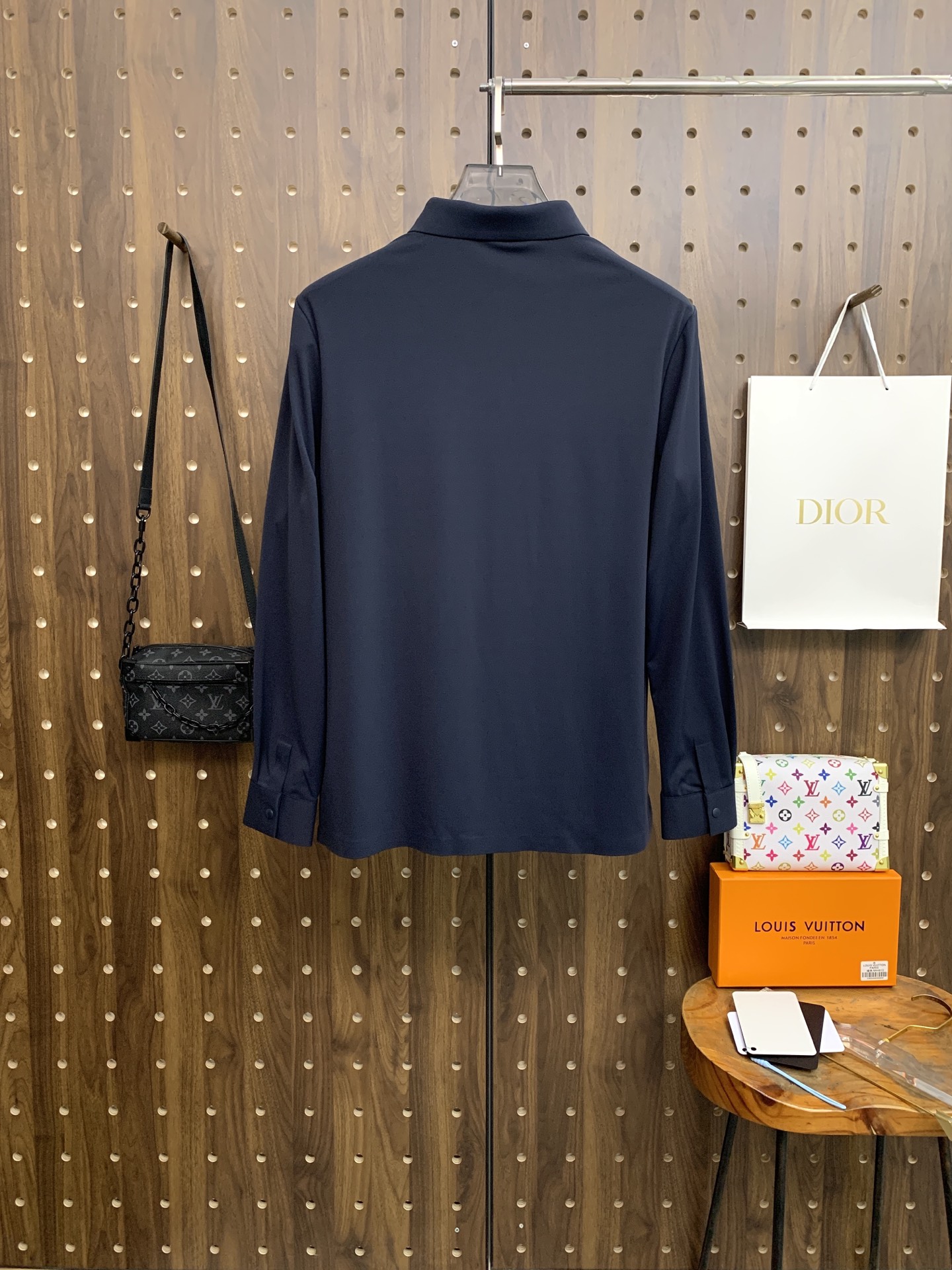 🌾P保罗秋冬25SS【新品】新款长袖翻领T恤Polo，最高版本客供定制高端朱地面料简单时尚款，拼色螺纹超