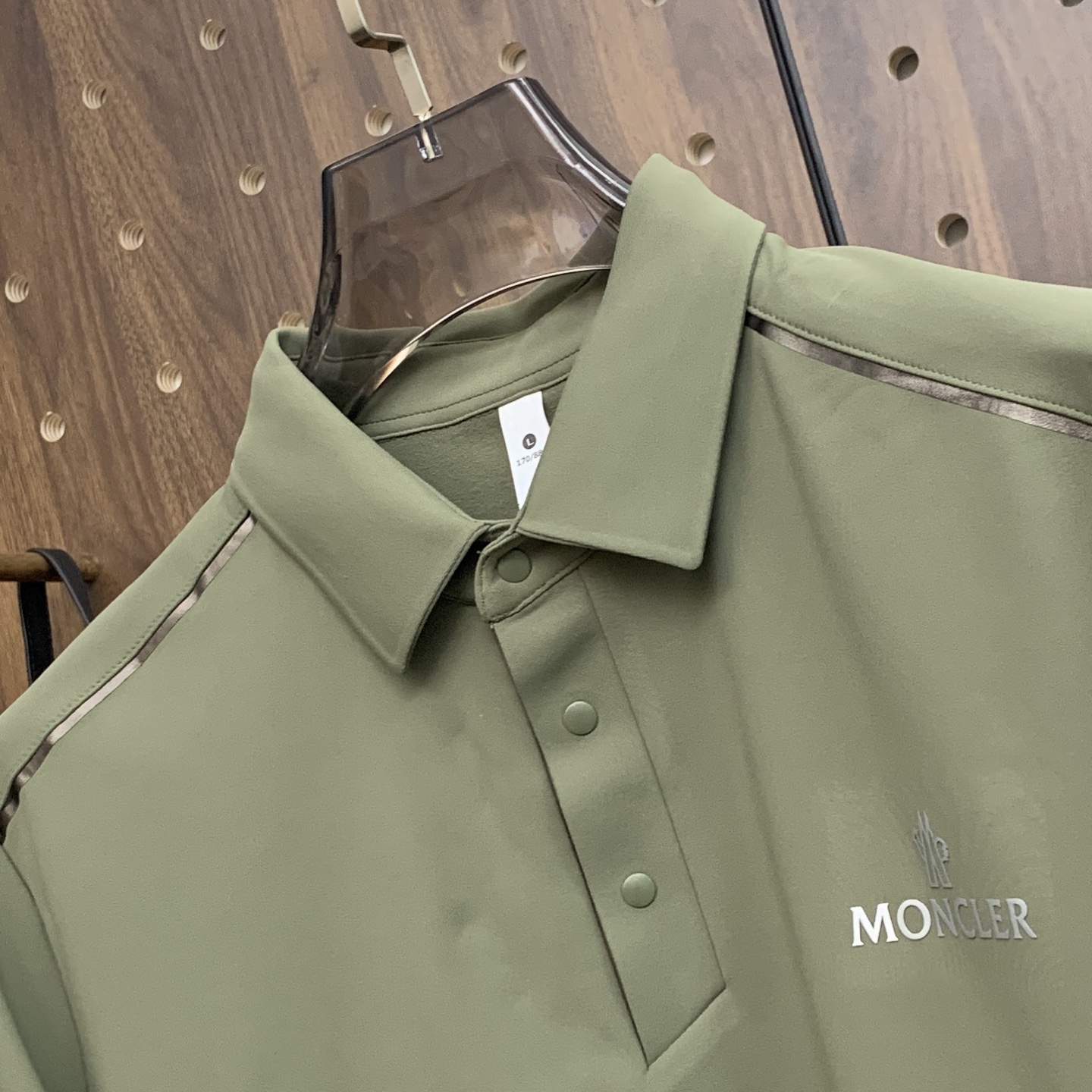 🌾P蒙口秋冬25SS【新品】新款长袖翻领T恤Polo，最高版本客供定制高端朱地面料简单时尚款，拼色螺纹超