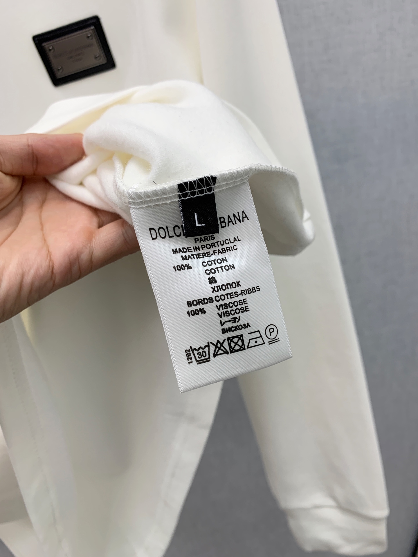 P杜嘉班纳25ss秋季【新品】新款贸易订单圆领长袖打底衫！长袖T恤网红款！上身舒适透气，不僵硬，整体有着