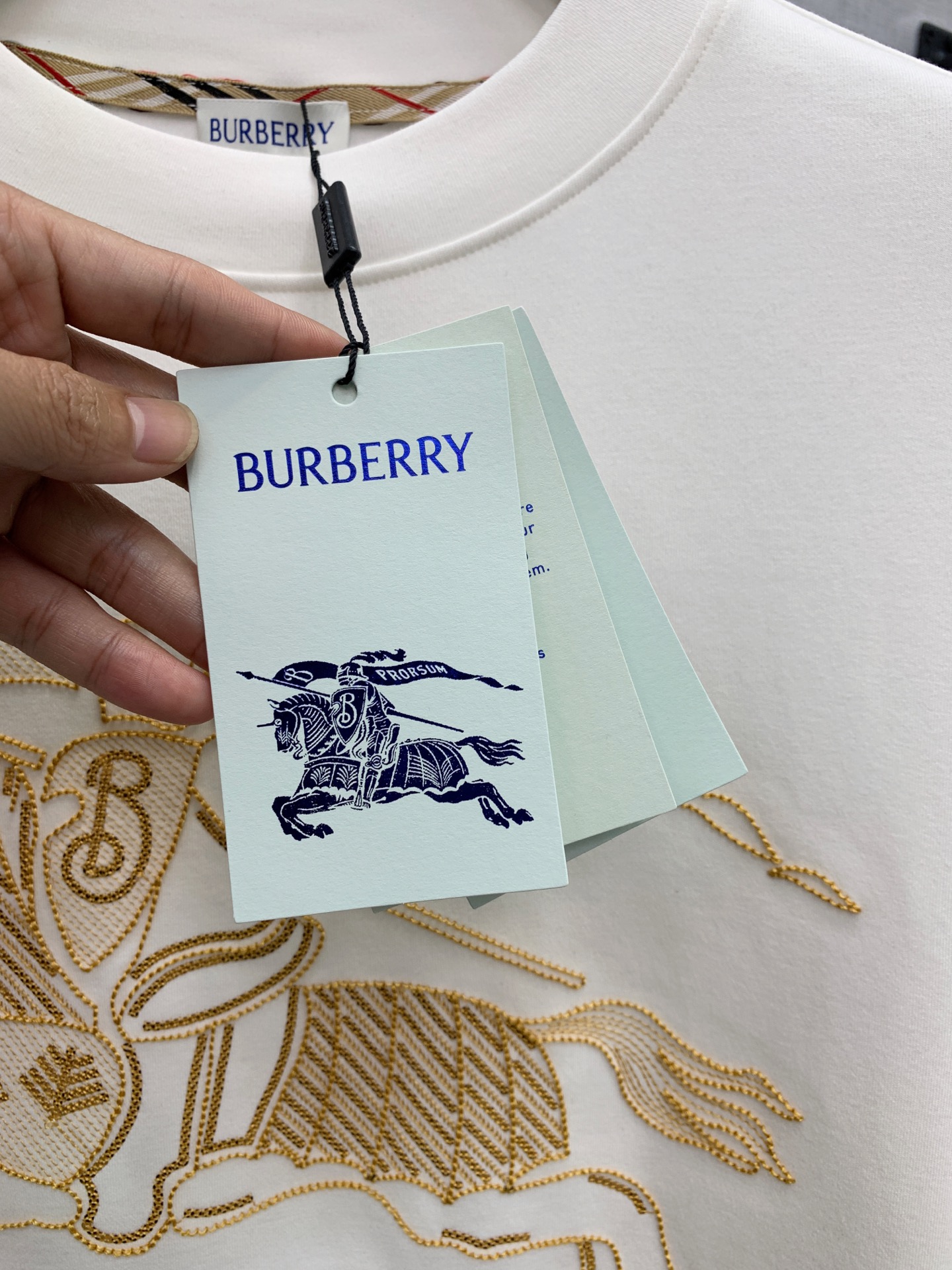 P巴宝莉25ss秋季【新品】新款贸易订单圆领长袖打底衫！长袖T恤网红款！上身舒适透气，不僵硬，整体有着丰