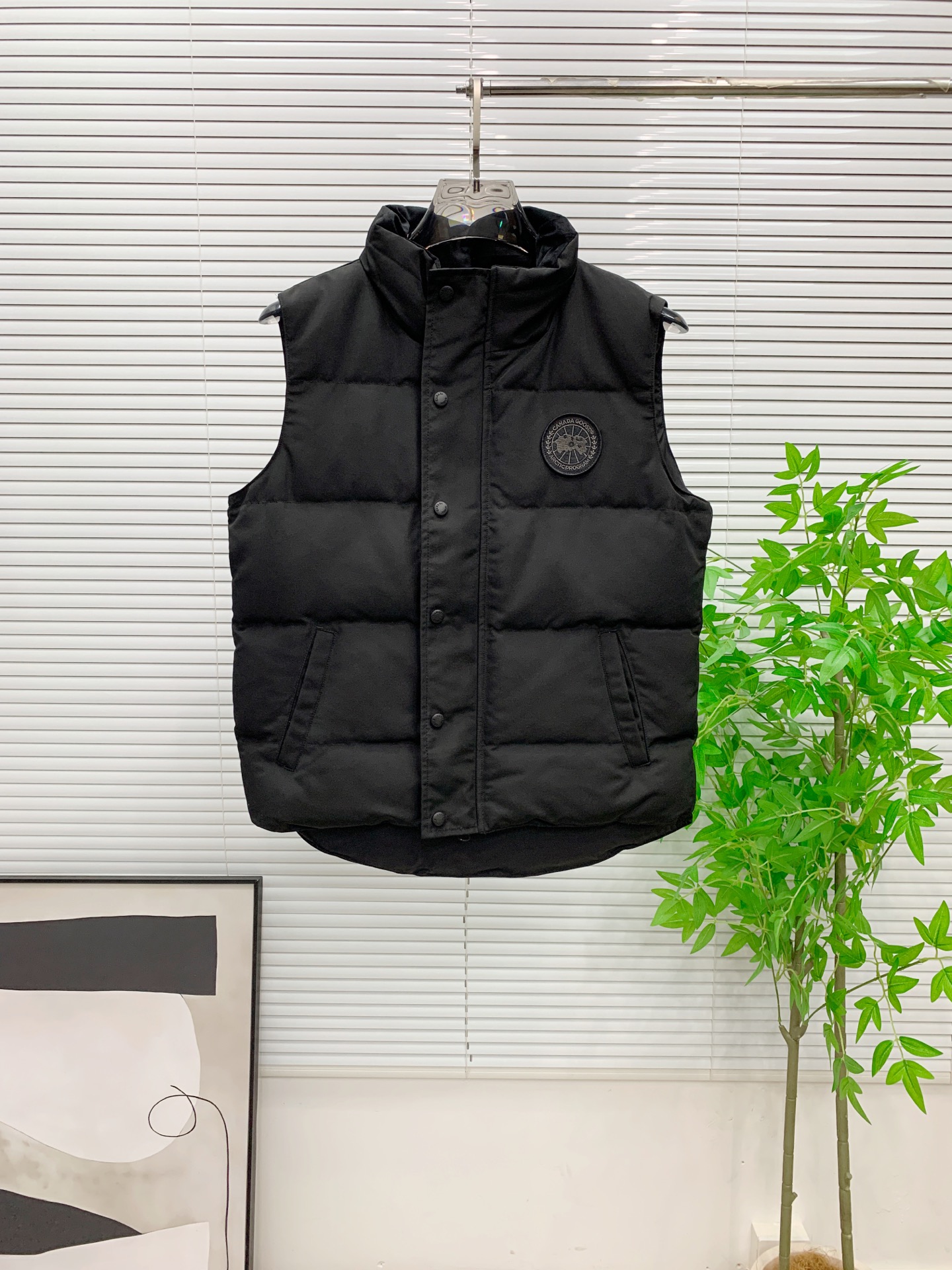 PCanada Goose加拿大鹅男女同款羽绒马甲➖ 正品同步防伪芯片感应！➖ 进口百灵达绣花机定制万针