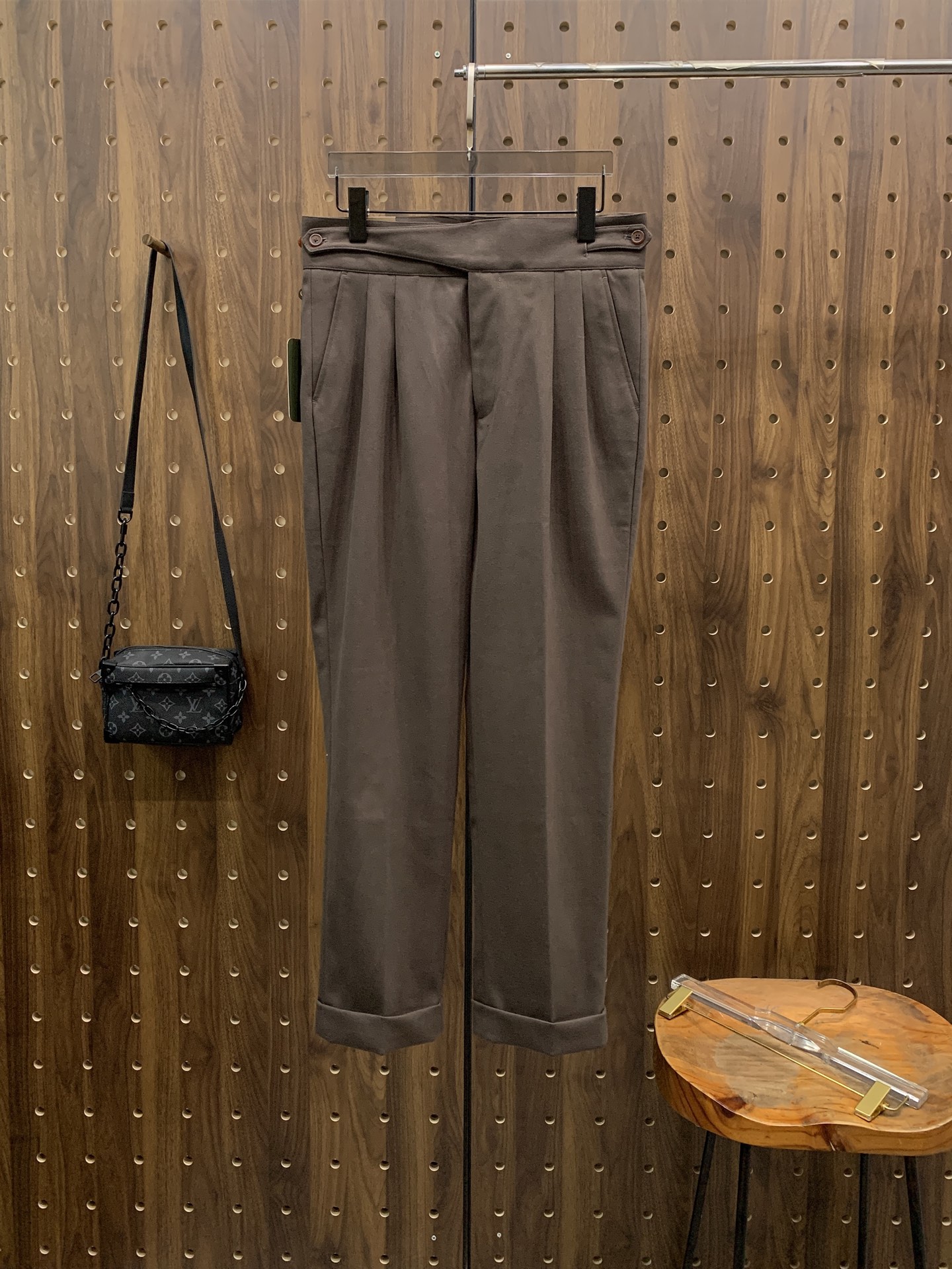 PlP🆕🔥🔥毛呢西裤2025ss秋冬【新品】官网同步有售，男士高端商务休闲毛呢西裤，高端进口面料，带弹力