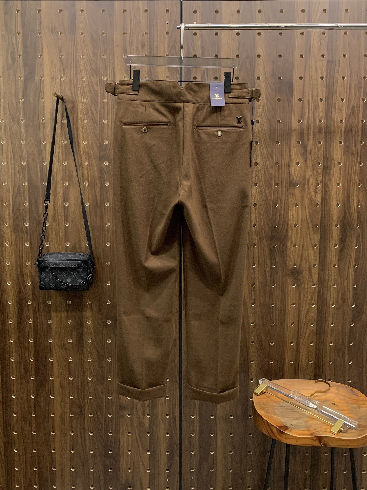 PLV🔥🔥毛呢西裤2025ss秋冬【新品】官网同步有售，男士高端商务休闲毛呢西裤，高端进口面料，带弹力，