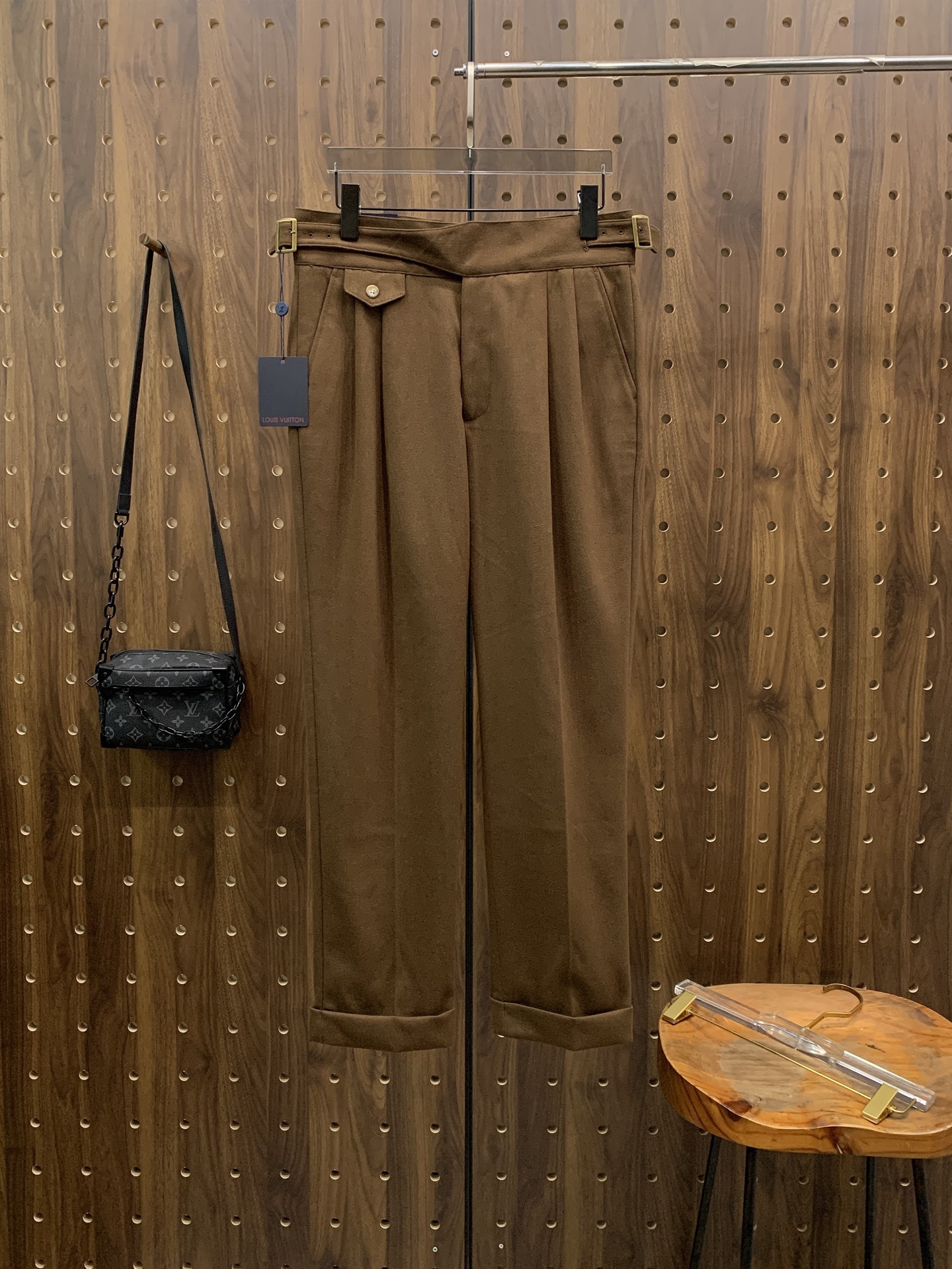 PLV🔥🔥毛呢西裤2025ss秋冬【新品】官网同步有售，男士高端商务休闲毛呢西裤，高端进口面料，带弹力，