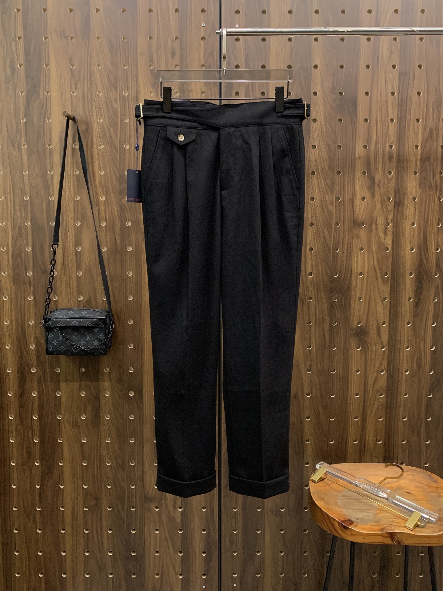 PLV🔥🔥毛呢西裤2025ss秋冬【新品】官网同步有售，男士高端商务休闲毛呢西裤，高端进口面料，带弹力，