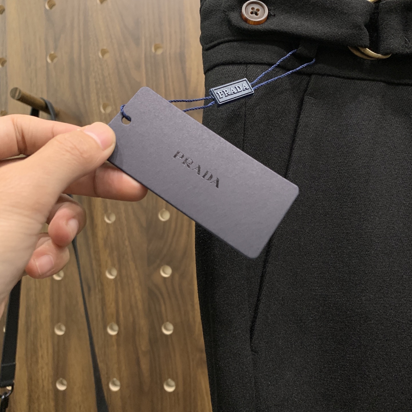 P普拉达🔥🔥毛呢西裤2025ss秋冬【新品】官网同步有售，男士高端商务休闲毛呢西裤，高端进口面料，带弹力