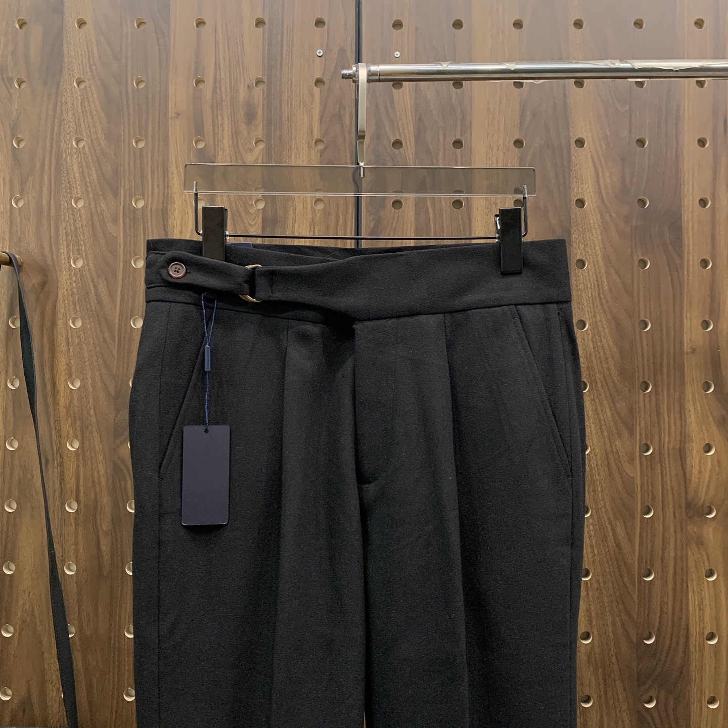 P普拉达🔥🔥毛呢西裤2025ss秋冬【新品】官网同步有售，男士高端商务休闲毛呢西裤，高端进口面料，带弹力