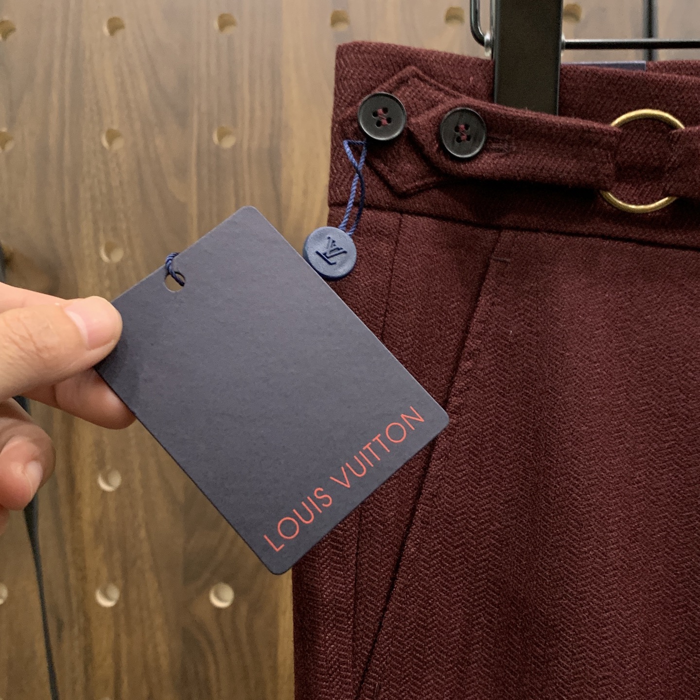 PLV🔥🔥毛呢西裤2025ss秋冬【新品】官网同步有售，男士高端商务休闲毛呢西裤，高端进口面料，带弹力，