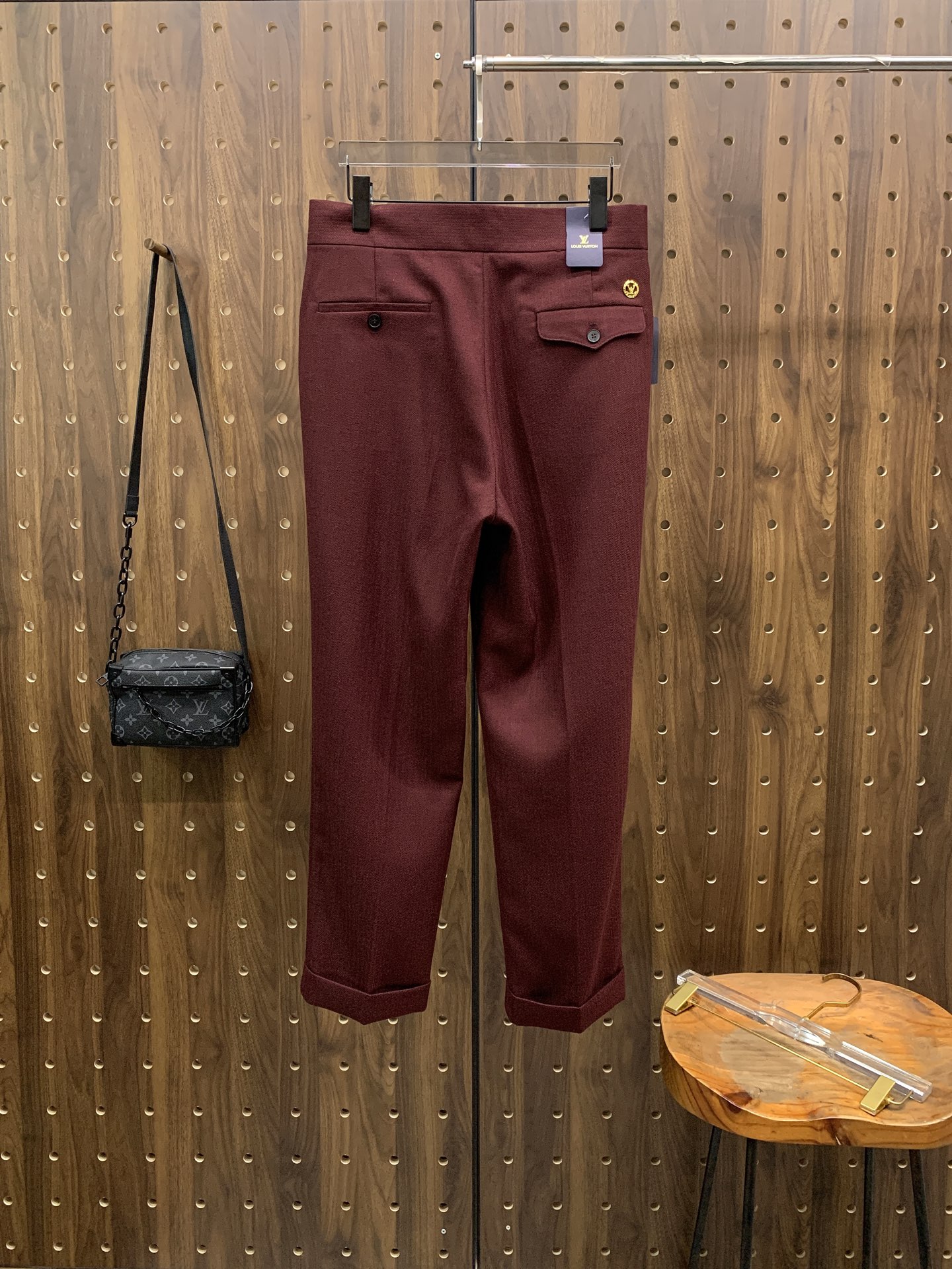 PLV🔥🔥毛呢西裤2025ss秋冬【新品】官网同步有售，男士高端商务休闲毛呢西裤，高端进口面料，带弹力，