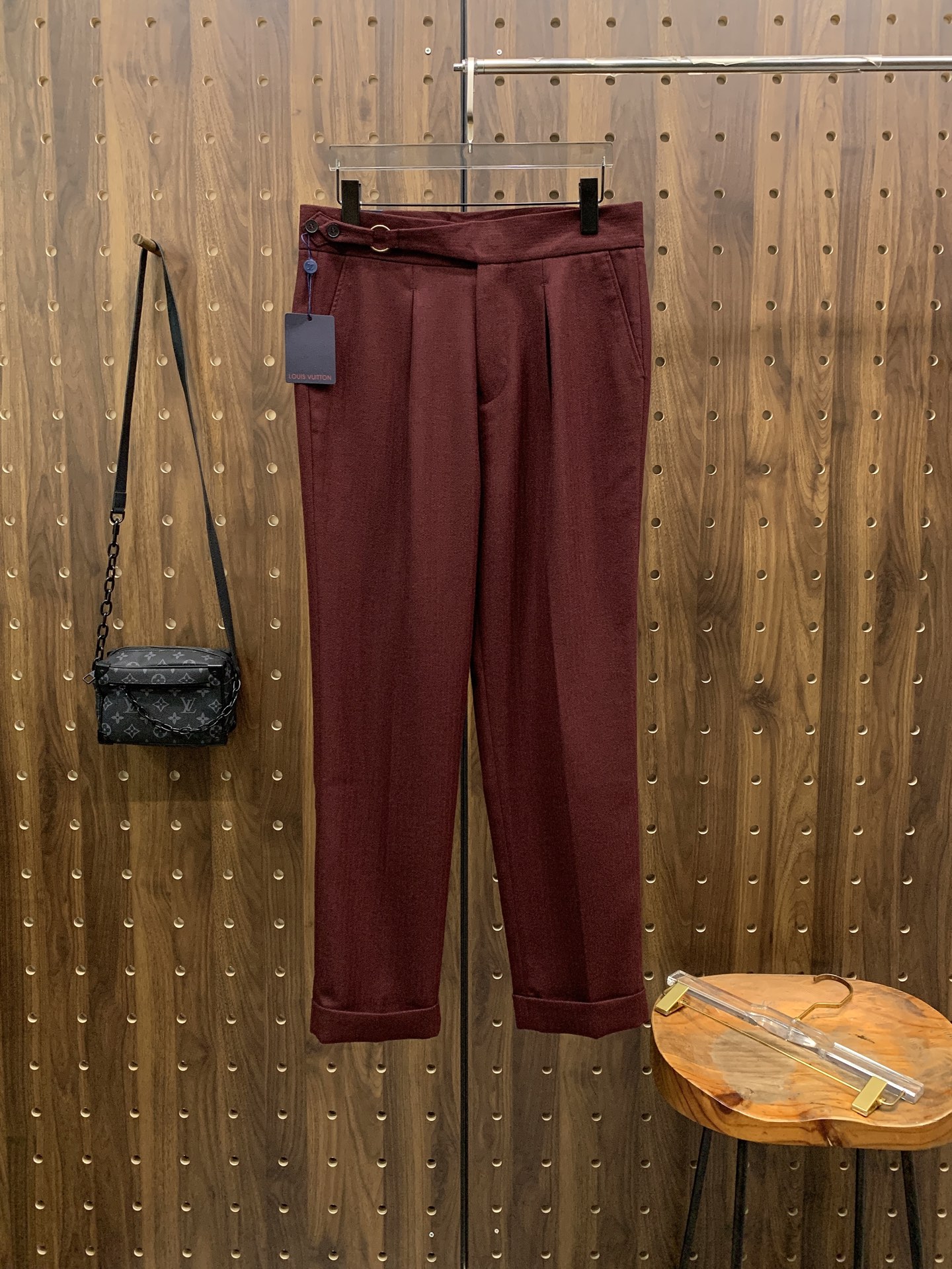 PLV🔥🔥毛呢西裤2025ss秋冬【新品】官网同步有售，男士高端商务休闲毛呢西裤，高端进口面料，带弹力，