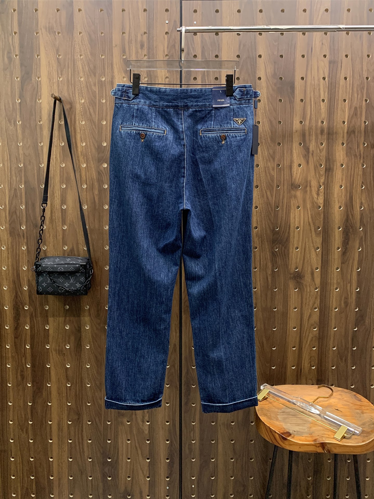 P普拉达🔥🔥毛呢西裤2025ss秋冬【新品】官网同步有售，男士高端商务休闲毛呢西裤，高端进口面料，带弹力