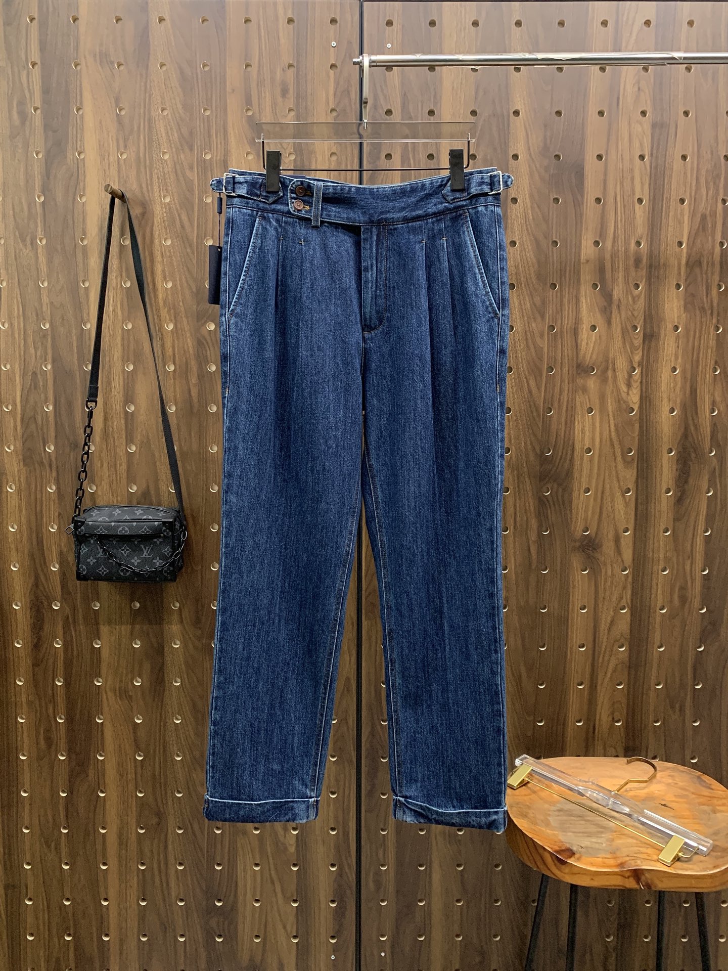 P普拉达🔥🔥毛呢西裤2025ss秋冬【新品】官网同步有售，男士高端商务休闲毛呢西裤，高端进口面料，带弹力