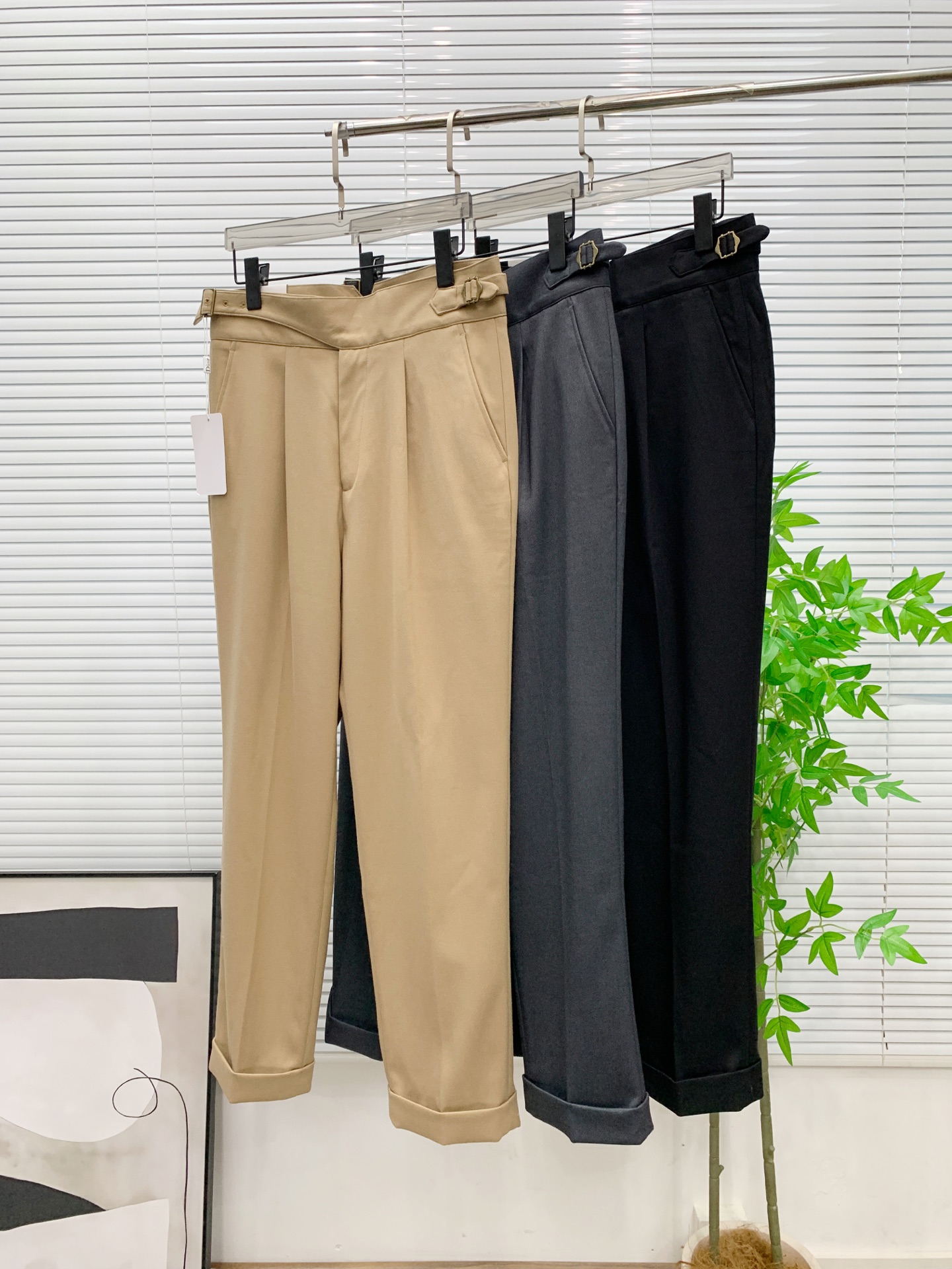 P迪奥🔥🔥毛呢西裤2025ss秋冬【新品】官网同步有售，男士高端商务休闲毛呢西裤，高端进口面料，带弹力，