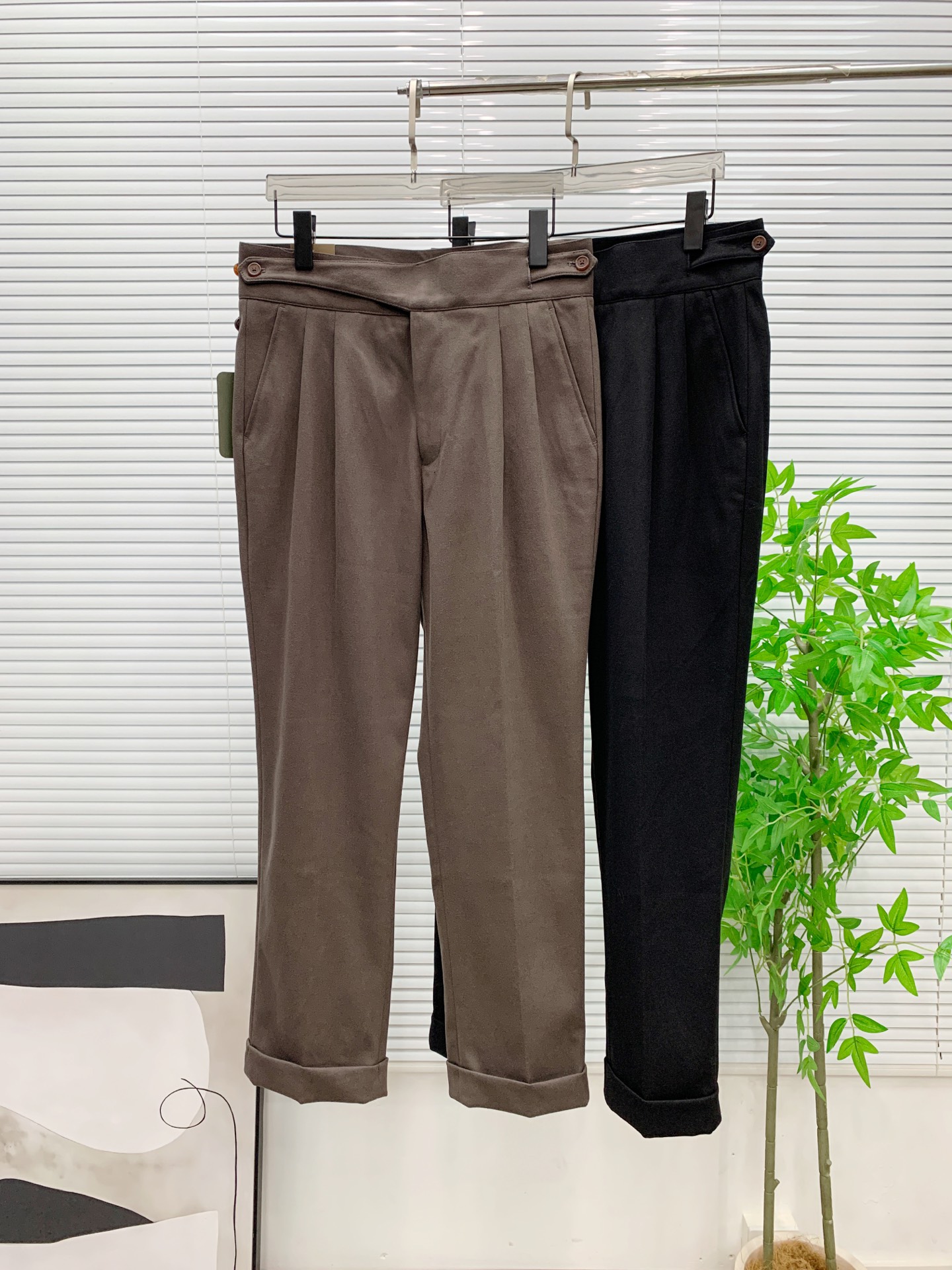 🌹LP🆕🔥🔥毛呢西裤2025ss秋冬【新品】官网同步有售，男士高端商务休闲毛呢西裤，高端进口面料，带弹力