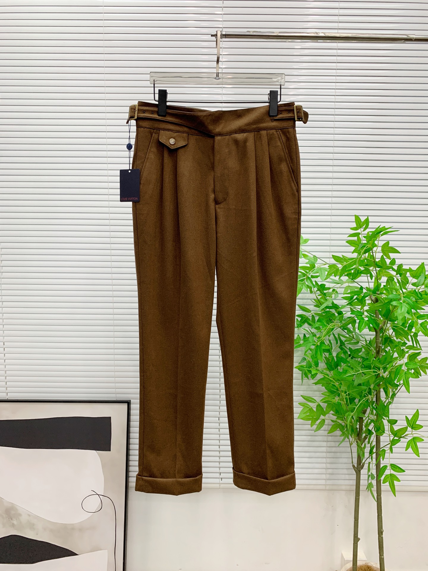 PLV🔥🔥毛呢西裤2025ss秋冬【新品】官网同步有售，男士高端商务休闲毛呢西裤，高端进口面料，带弹力，