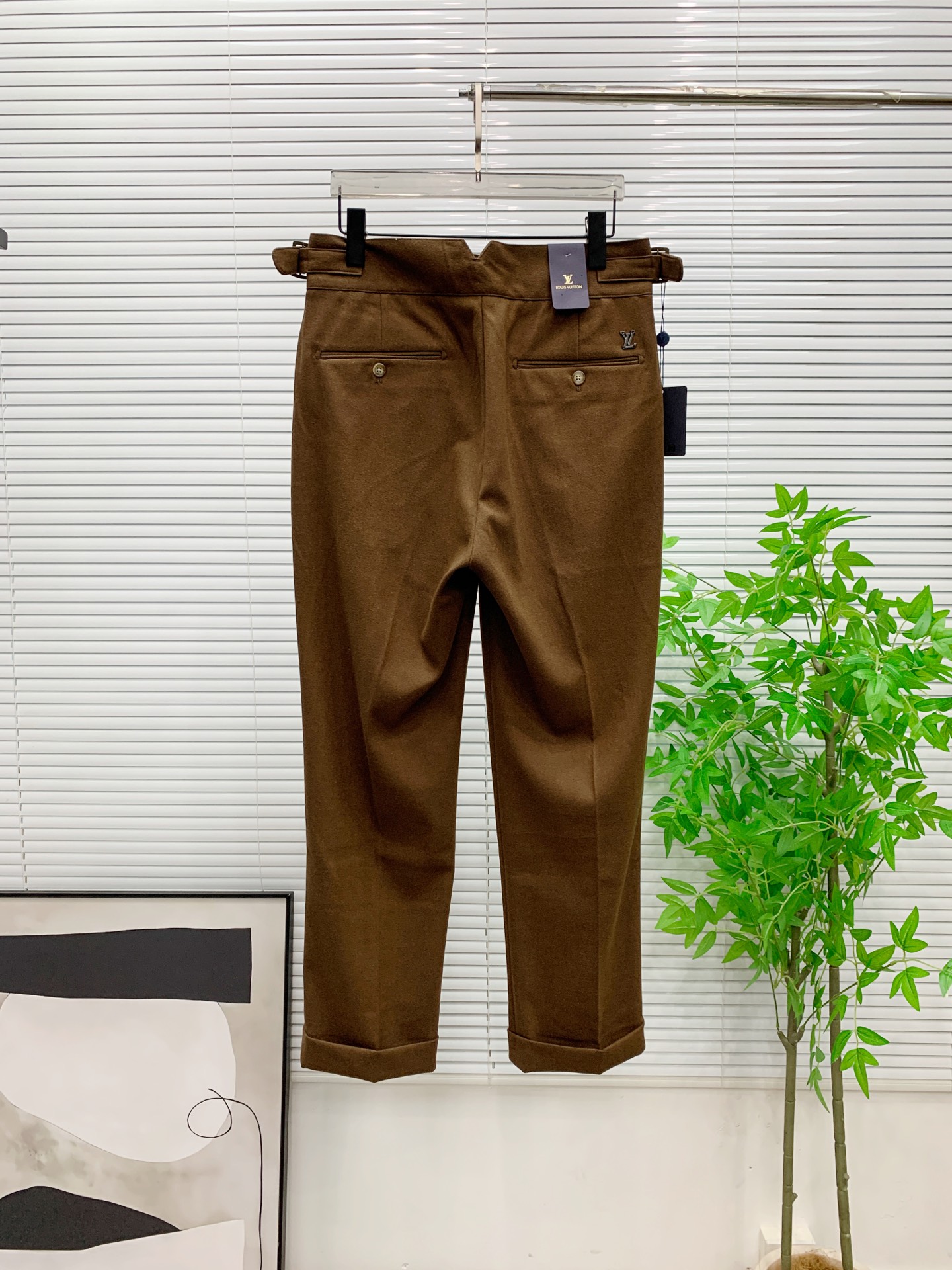 PLV🔥🔥毛呢西裤2025ss秋冬【新品】官网同步有售，男士高端商务休闲毛呢西裤，高端进口面料，带弹力，