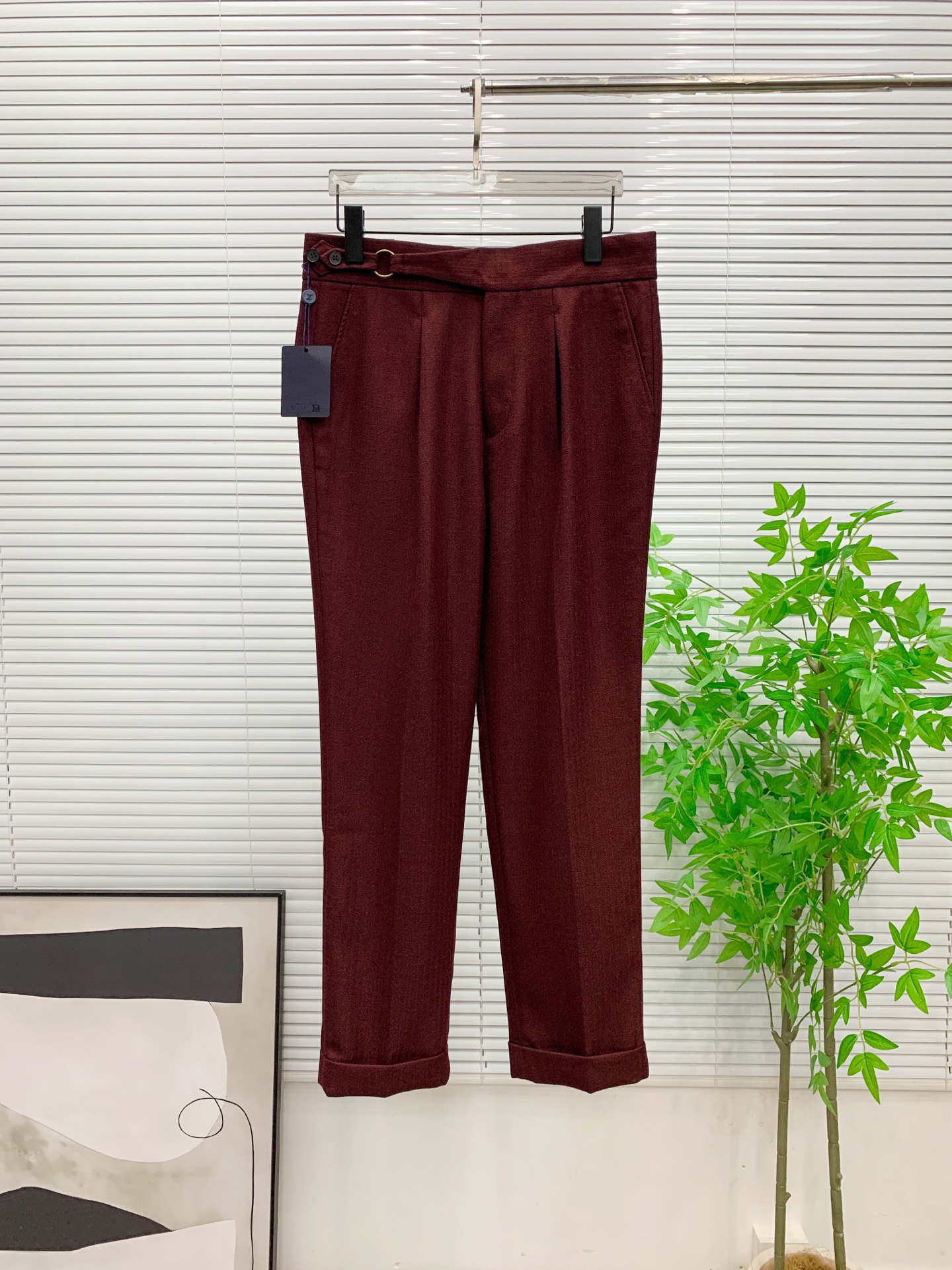 PLV🔥🔥毛呢西裤2025ss秋冬【新品】官网同步有售，男士高端商务休闲毛呢西裤，高端进口面料，带弹力，