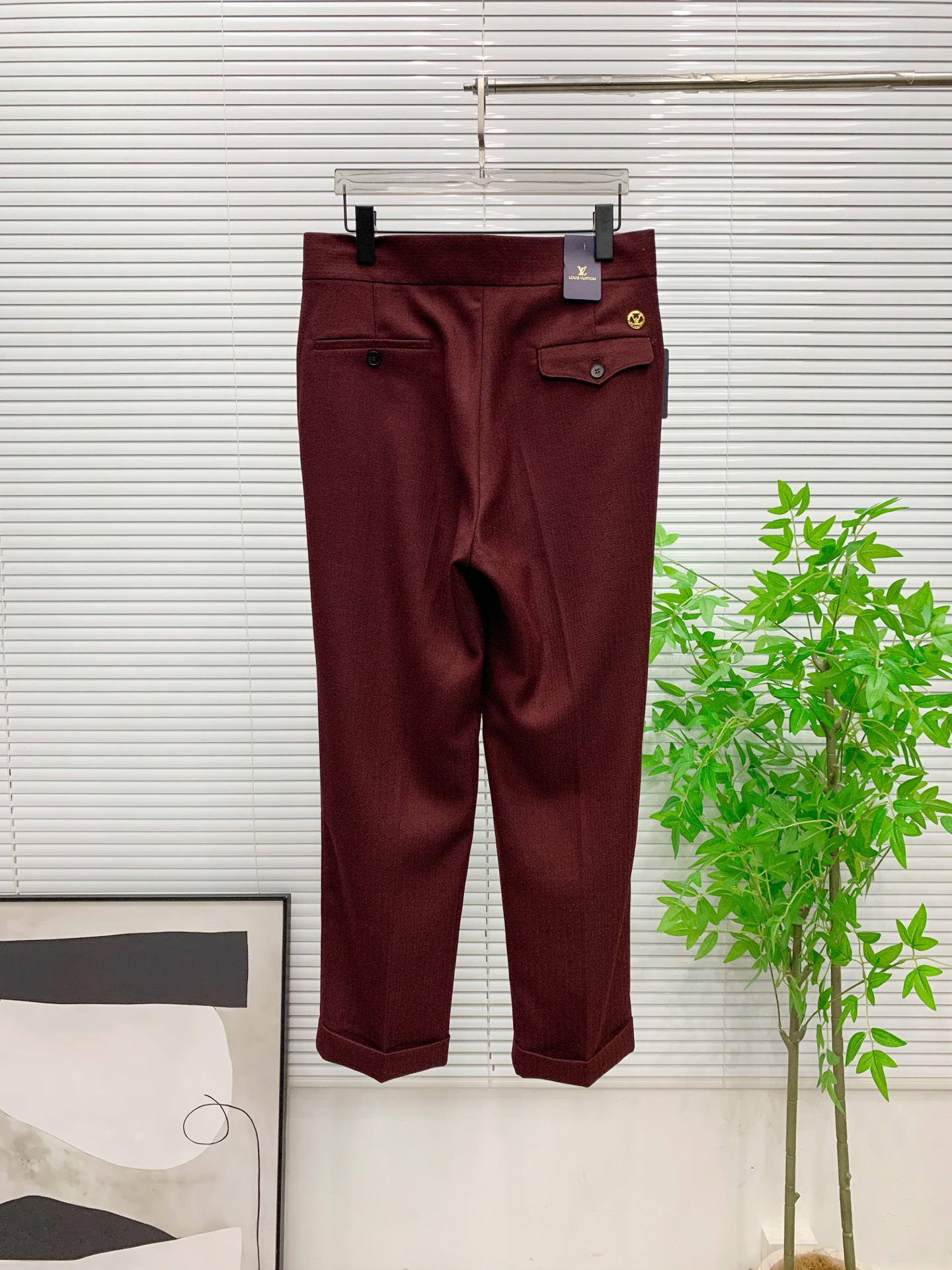 PLV🔥🔥毛呢西裤2025ss秋冬【新品】官网同步有售，男士高端商务休闲毛呢西裤，高端进口面料，带弹力，