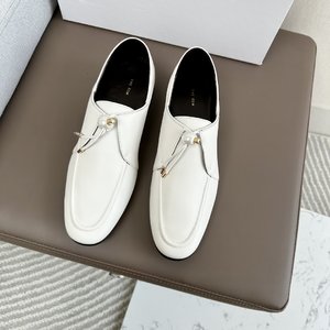 The Row Shoes Single Layer Best Replica Quality Rubber Sheepskin Vintage