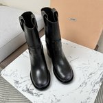 Shop Cheap High Quality 1:1 Replica
 MiuMiu Designer
 Short Boots Calfskin Cowhide Genuine Leather Fall/Winter Collection