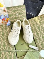 Gucci Shoes Sneakers Unisex Women Men Calfskin Cowhide Sheepskin TPU Vintage Sweatpants