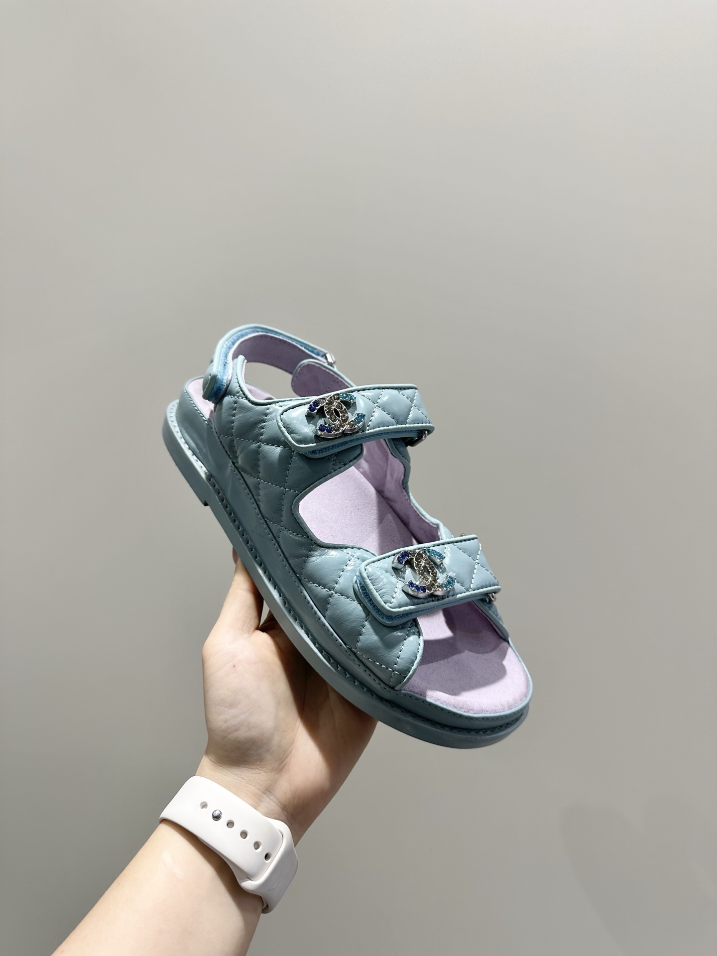 NO:255056,Sweet grandma blue and purple beach sandals, sandals, sandals19860909香奶奶蓝紫色沙滩凉鞋,凉鞋,sandals,Women's Shoes