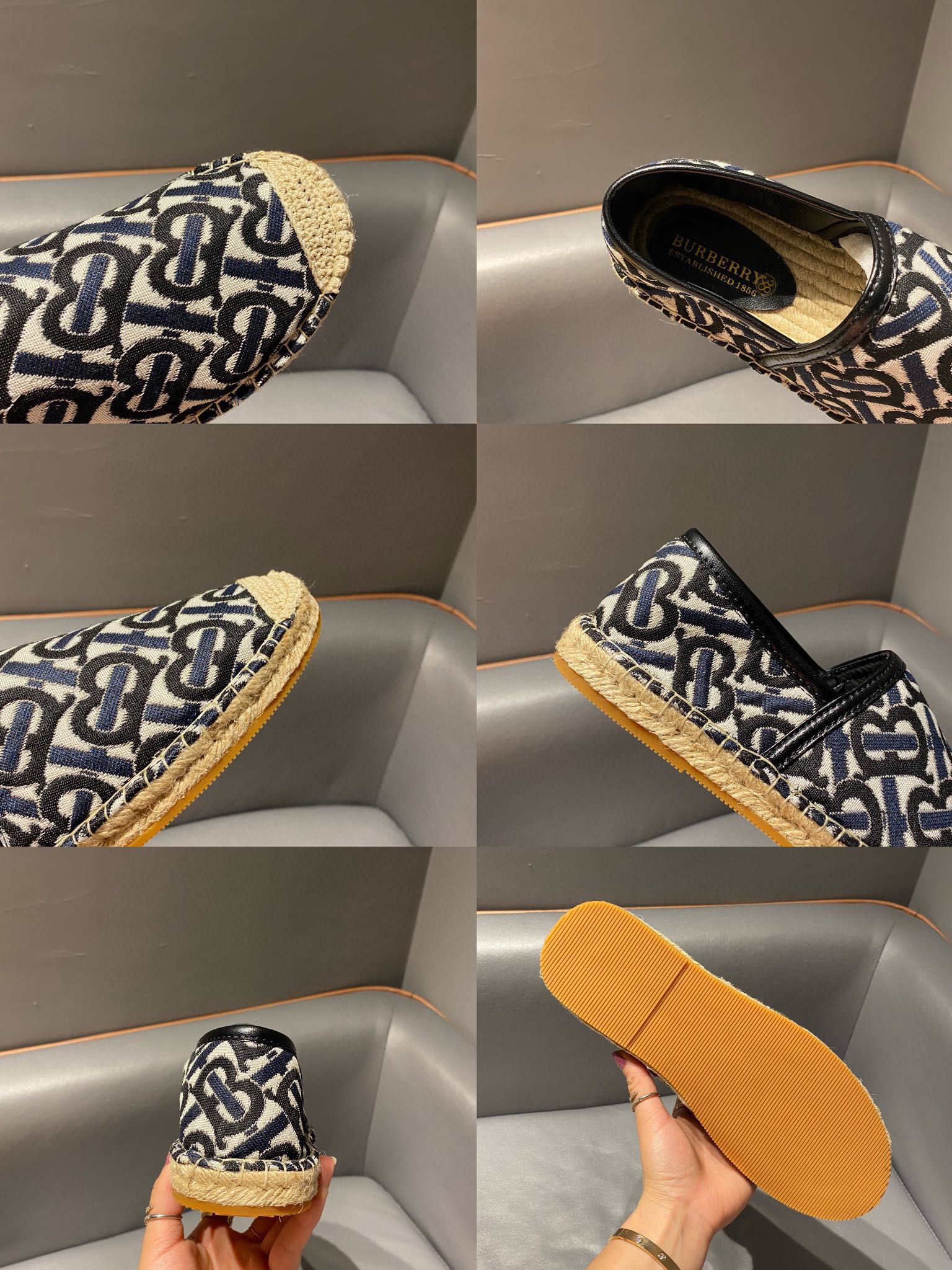 Precio de fábrica. Burberry de alta calidad últimos modelos de los hombres de un estribos Lefebvre z
